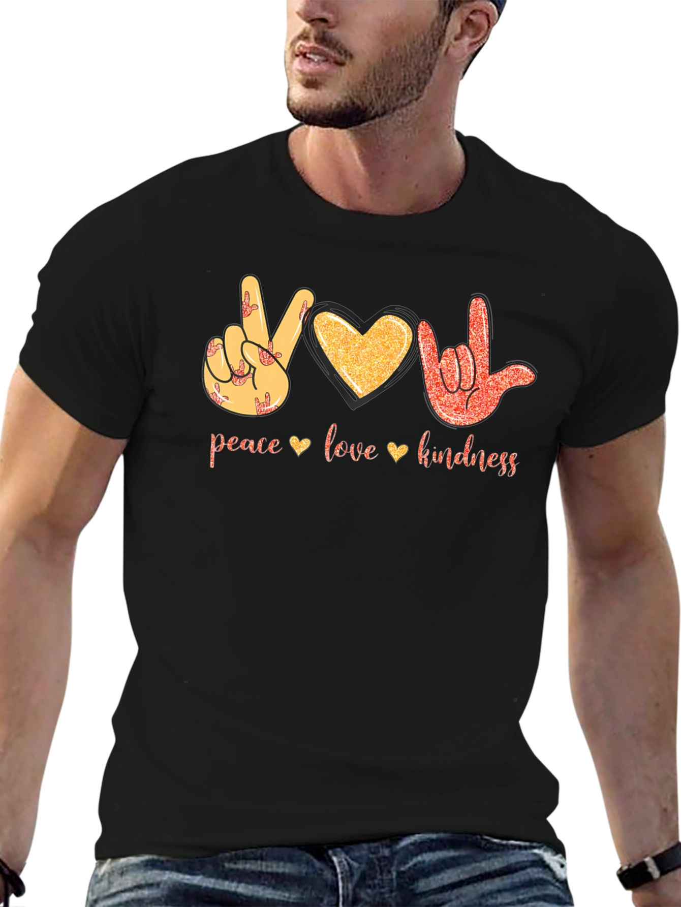 Peace Love Kindness Graphic T-Shirt