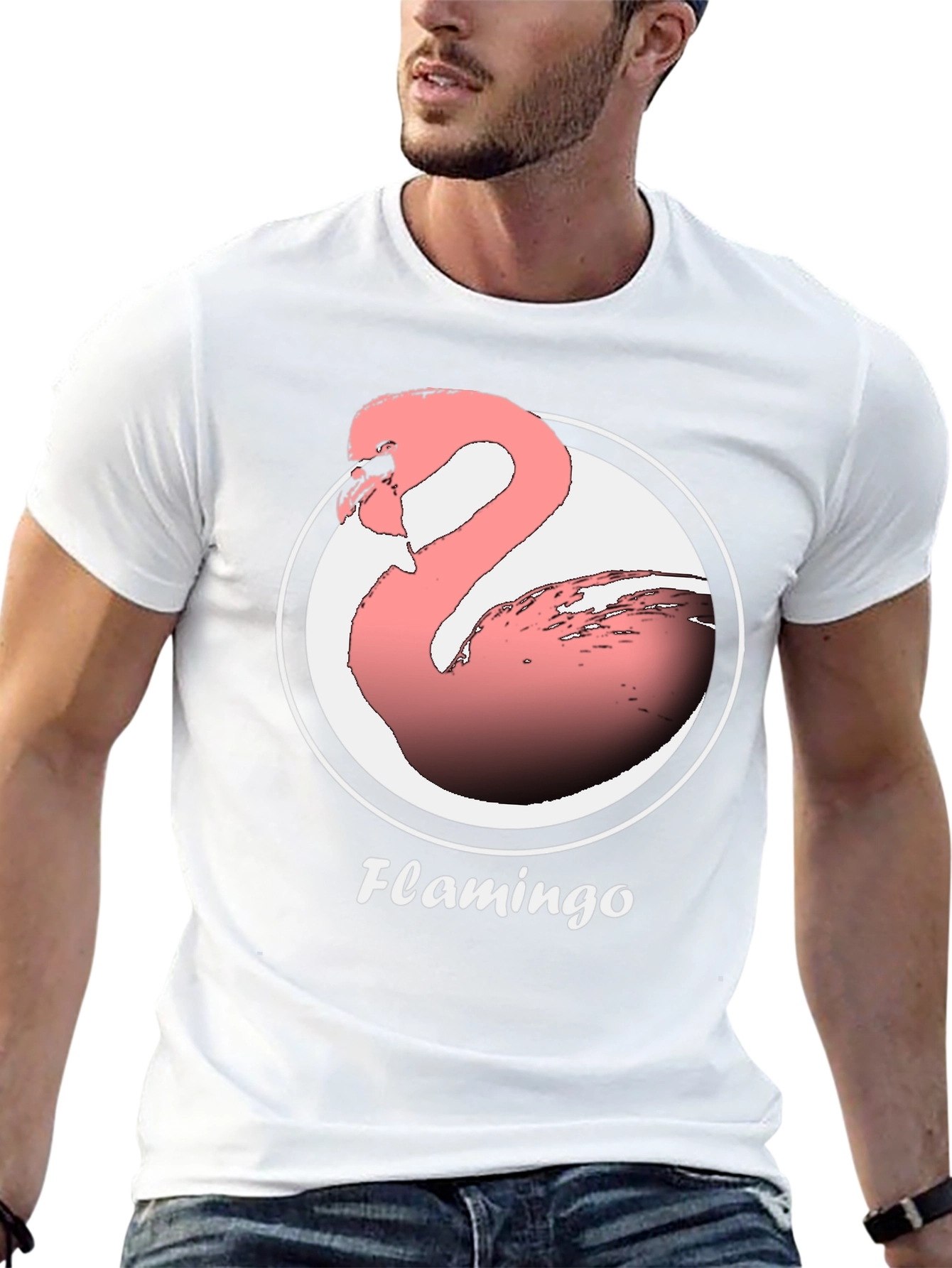 Flamingo Graphic Tee -  Modern Comfortable Fit