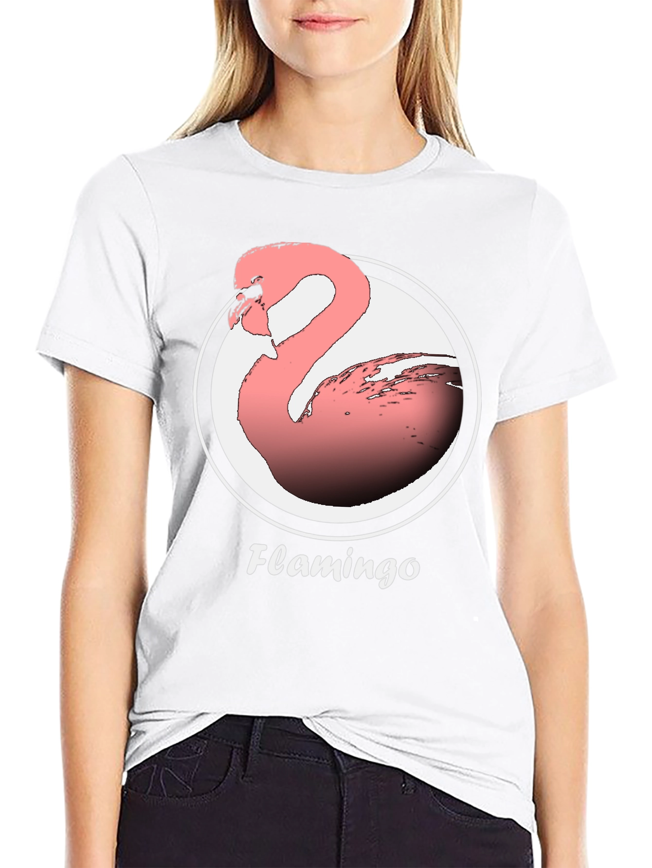 Flamingo Graphic Tee -  Modern Comfortable Fit