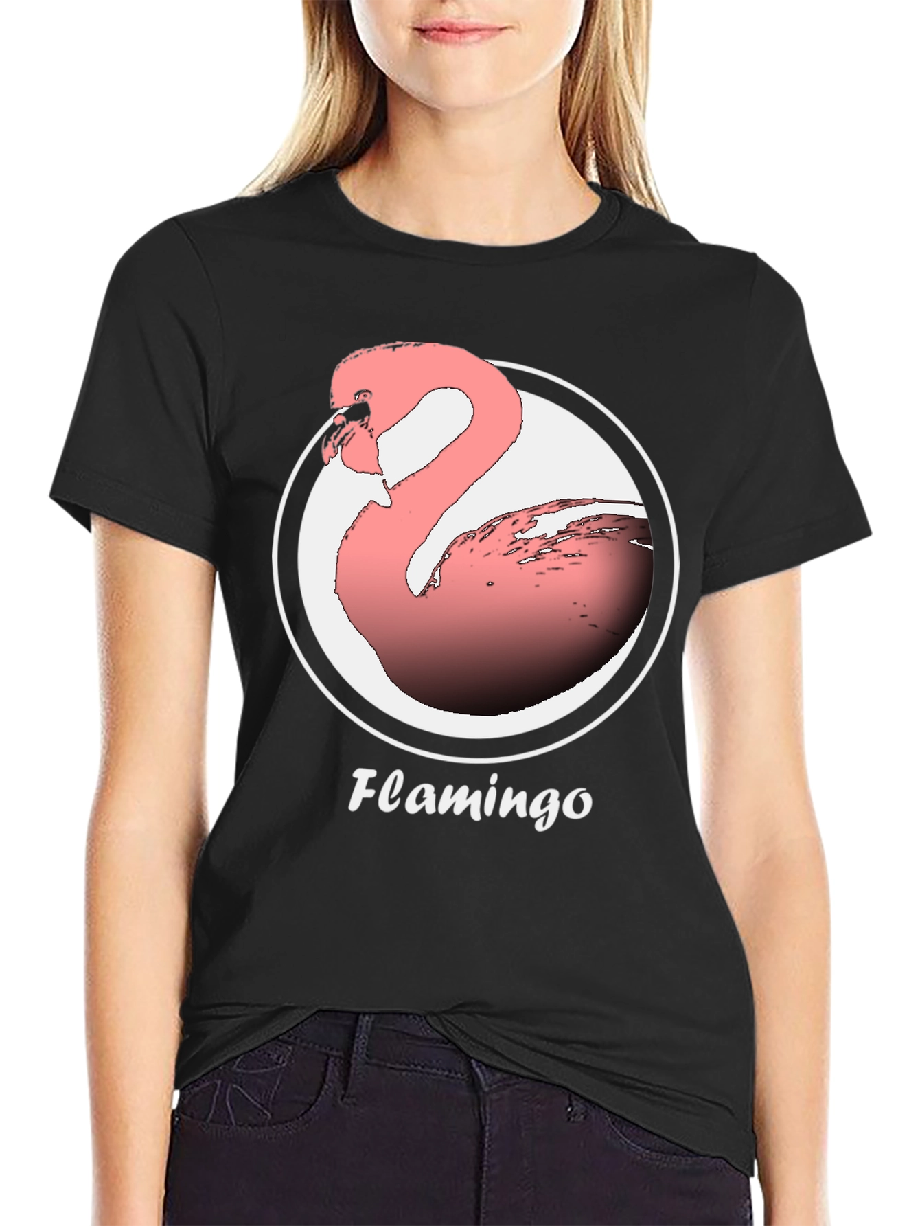 Flamingo Graphic Tee -  Modern Comfortable Fit