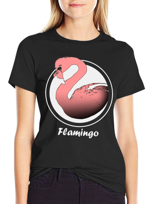 Flamingo Graphic Tee -  Modern Comfortable Fit
