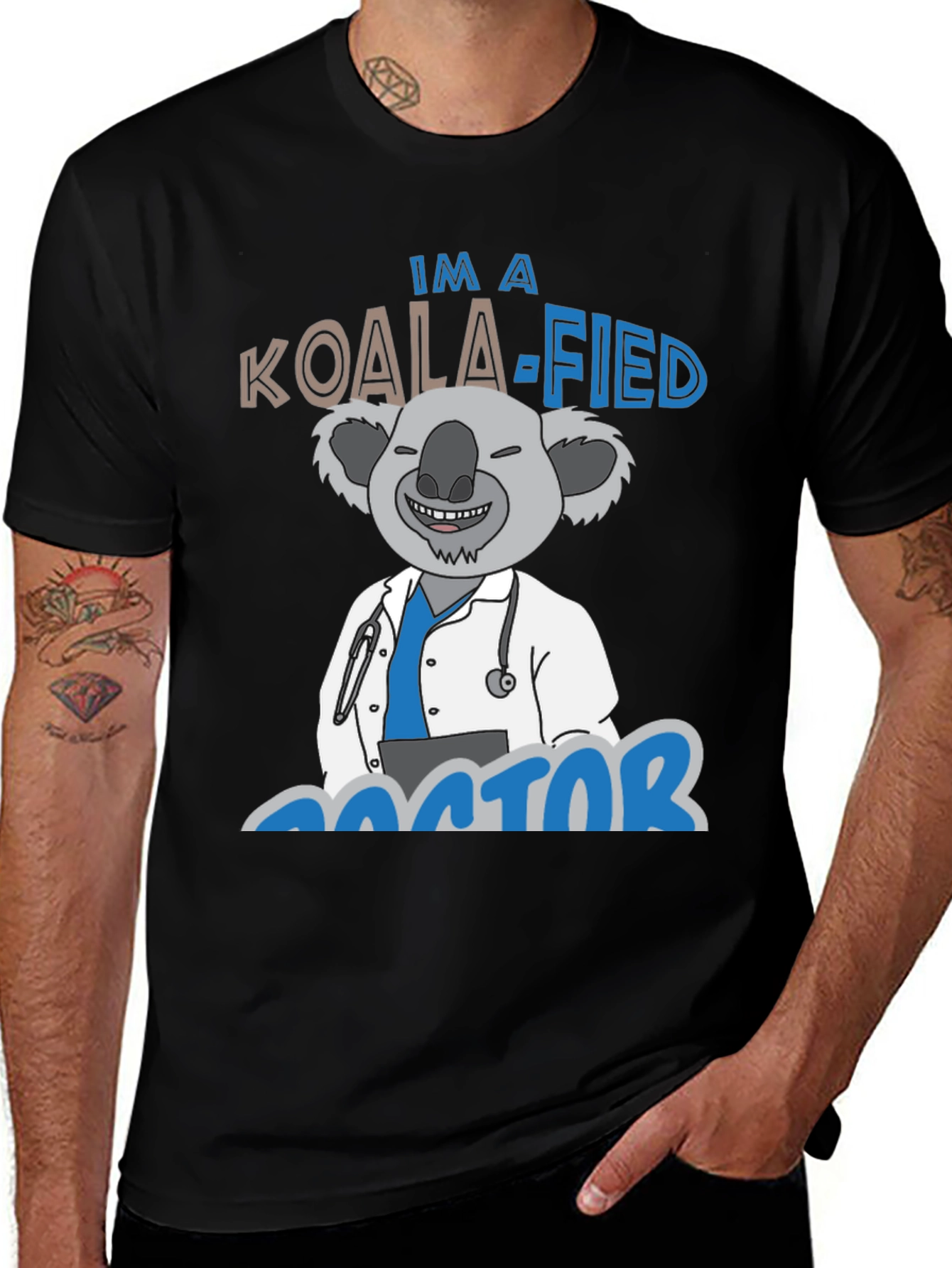 Koala-fied Doctor Graphic T-Shirt