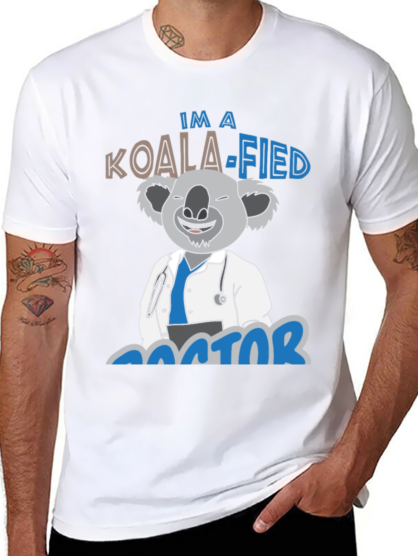 Koala-fied Doctor Graphic T-Shirt