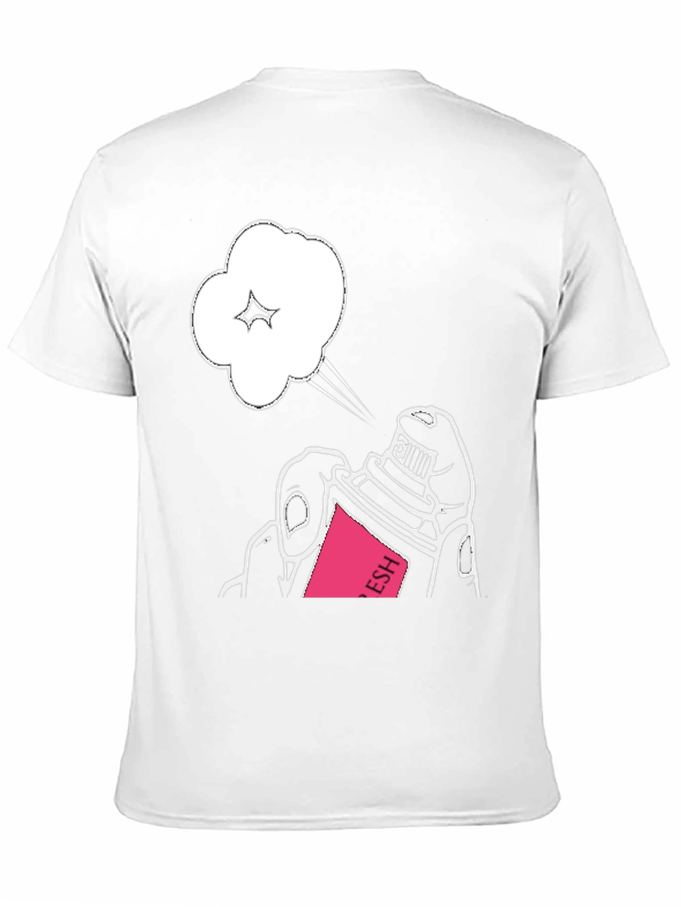 Spray Can Graphic Tee - Stylish Black Cotton T-Shirt