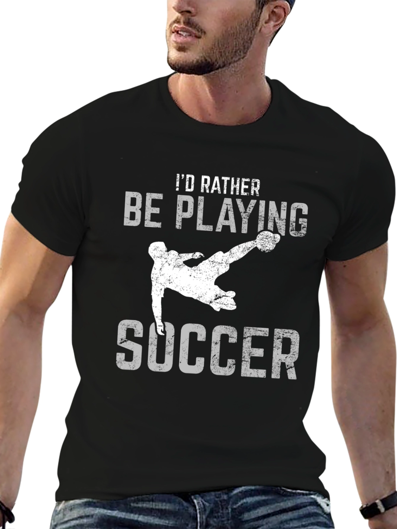 Soccer T-Shirt - Id Rather Be Playing