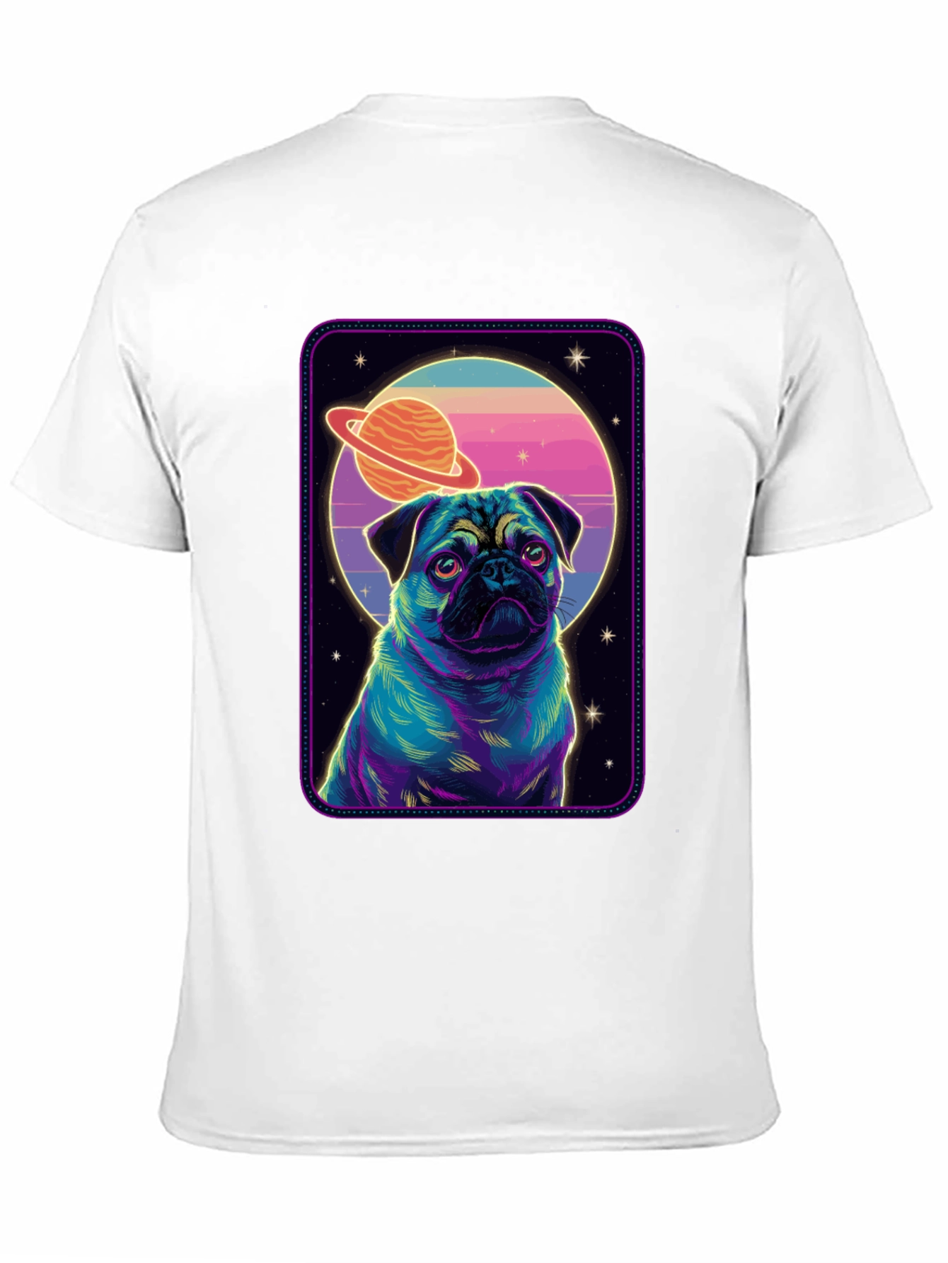 Pug in Space Graphic T-Shirt