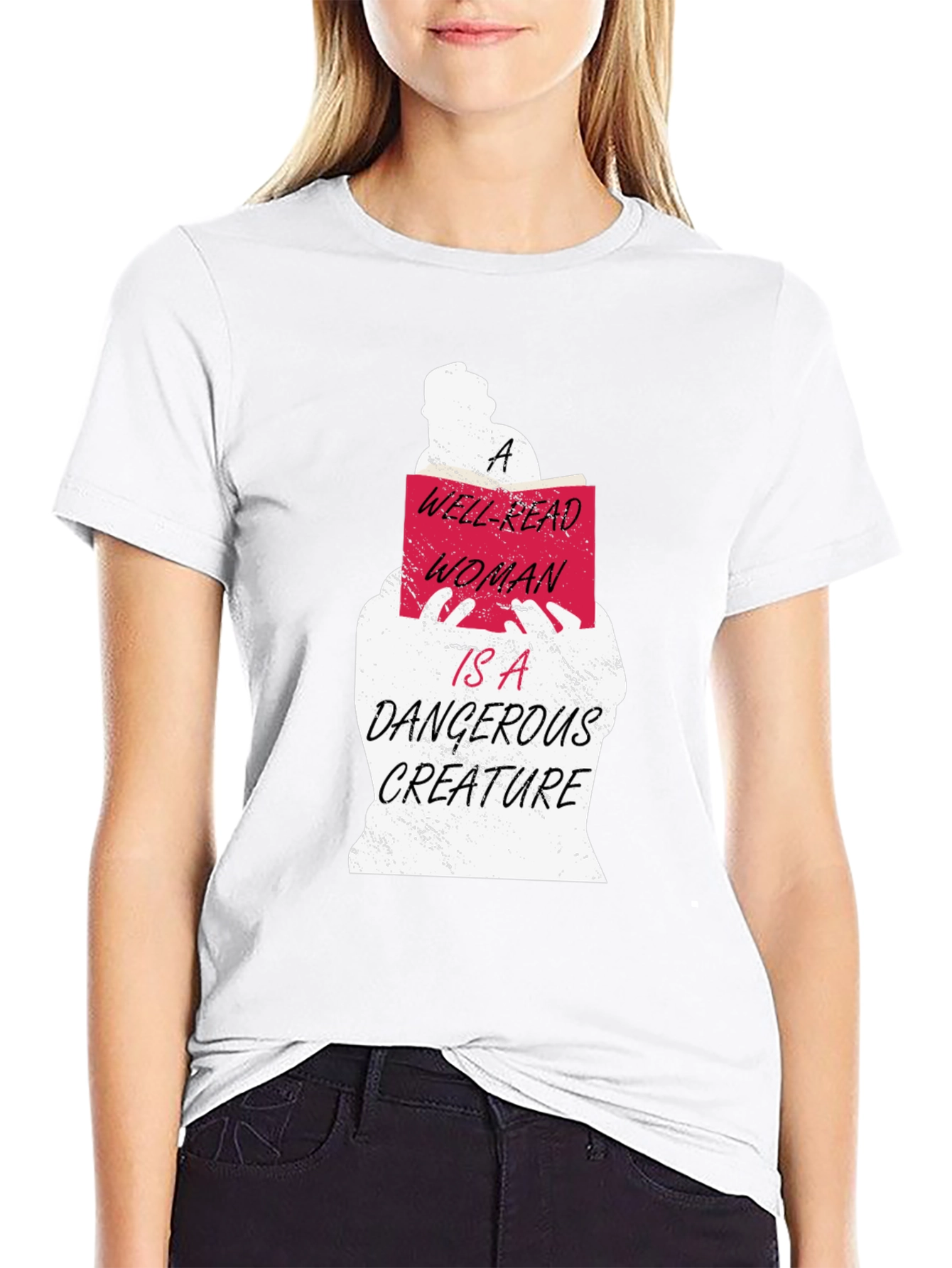 Well-Read Woman Graphic Tee - Book Lovers T-Shirt