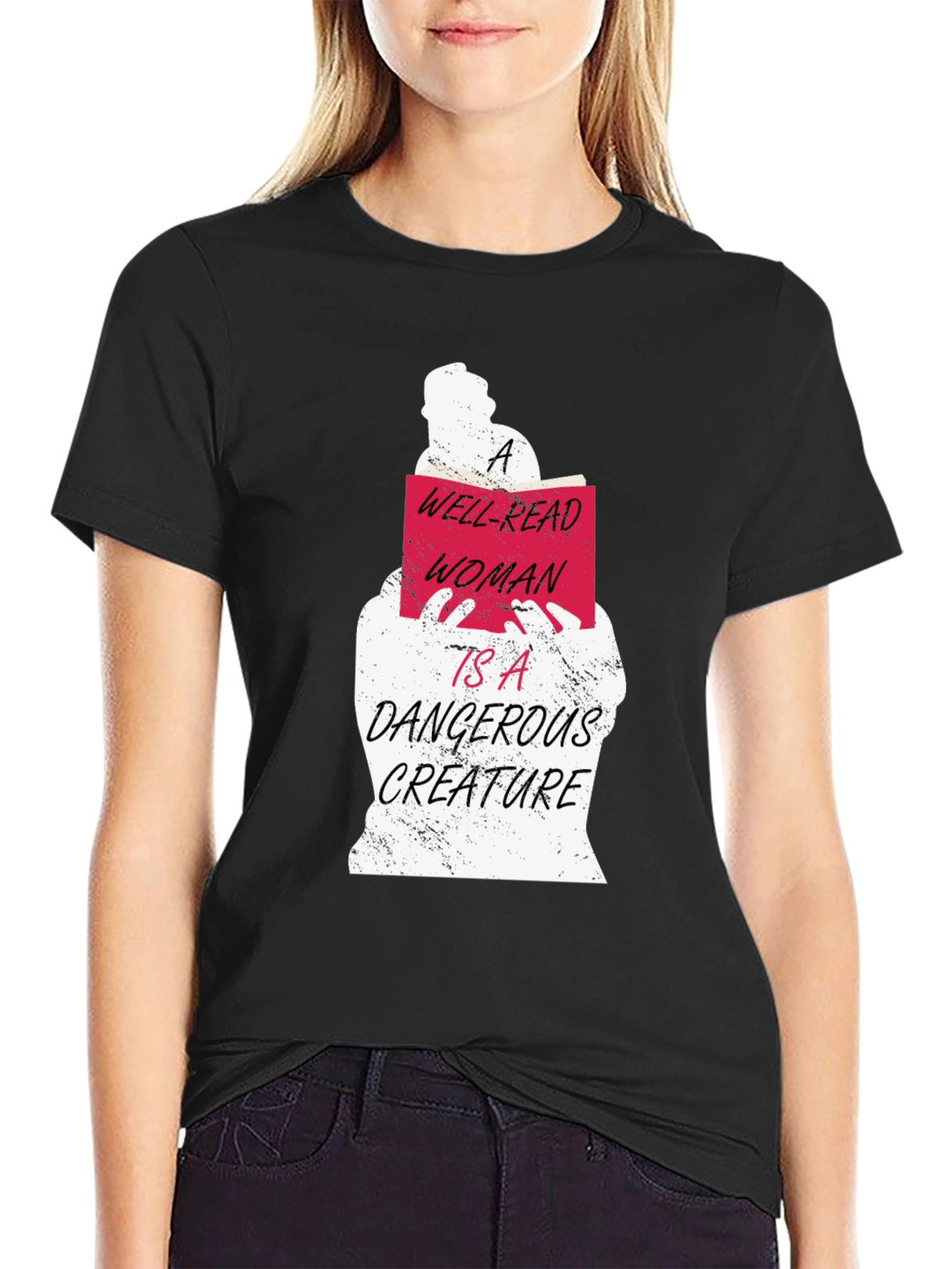 Well-Read Woman Graphic Tee - Book Lovers T-Shirt