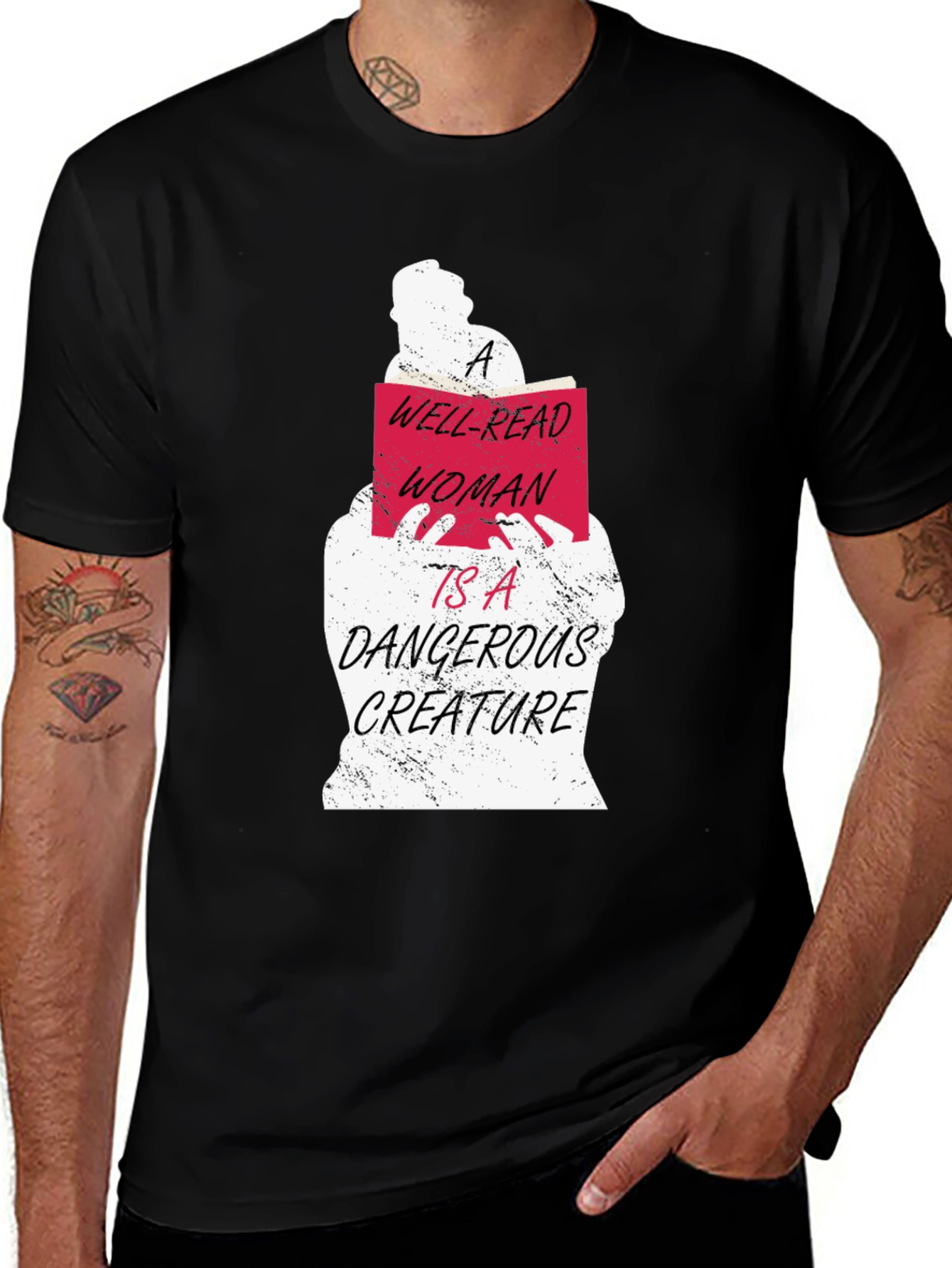 Well-Read Woman Graphic Tee - Book Lovers T-Shirt