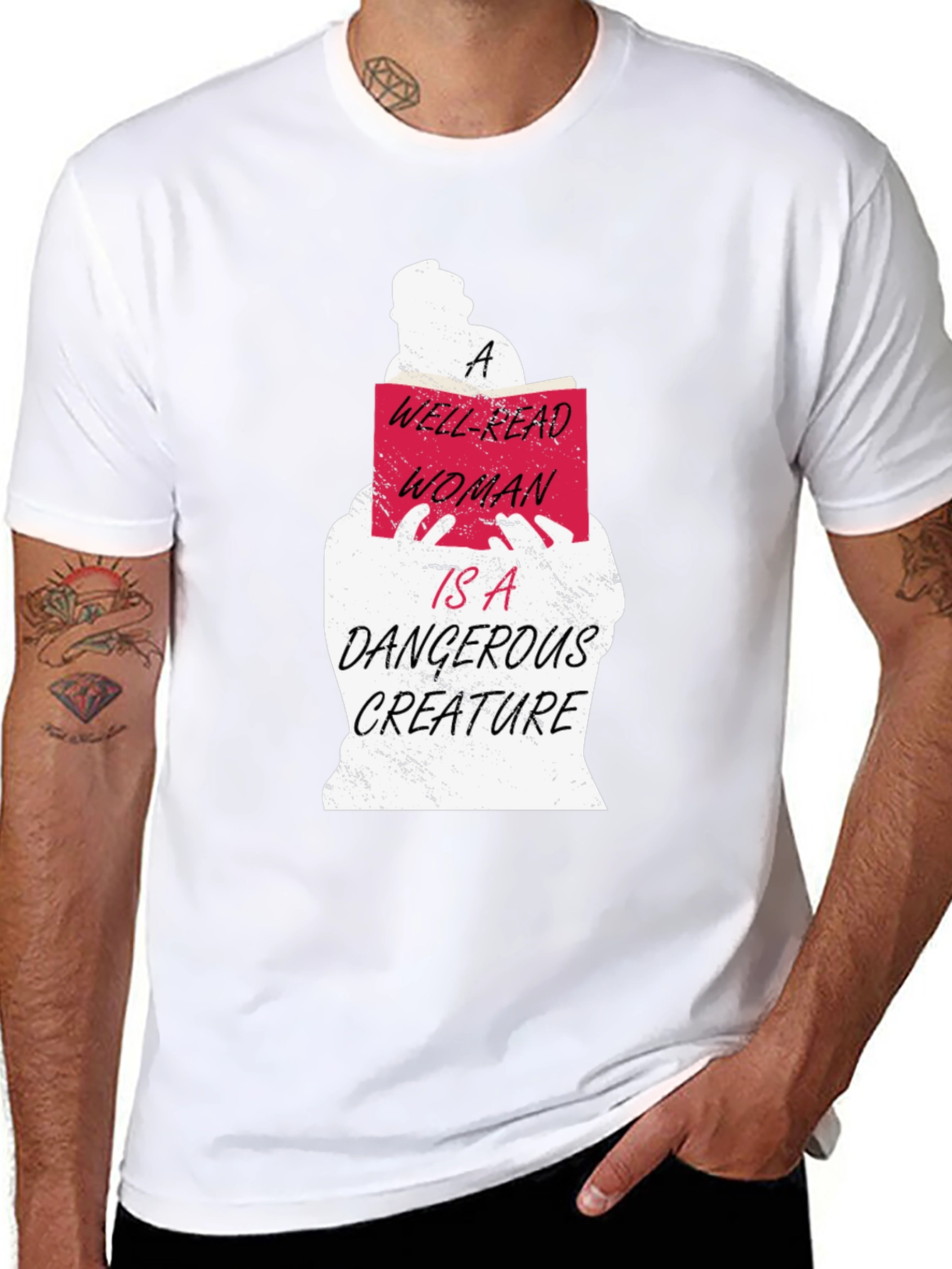 Well-Read Woman Graphic Tee - Book Lovers T-Shirt