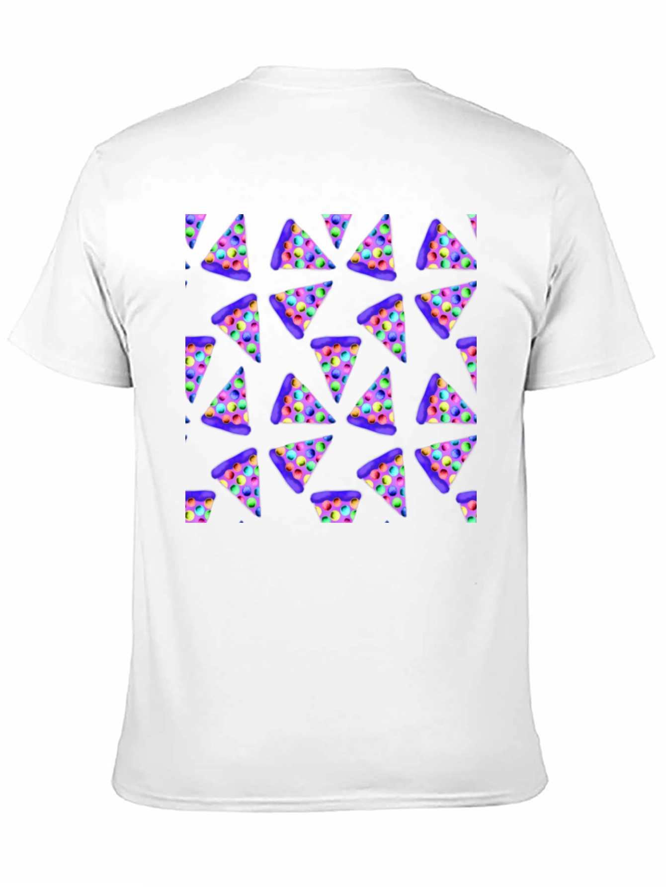 Novelty Pizza Print T-Shirt