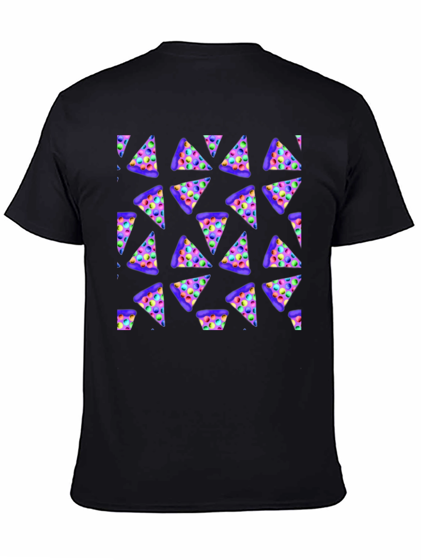 Novelty Pizza Print T-Shirt