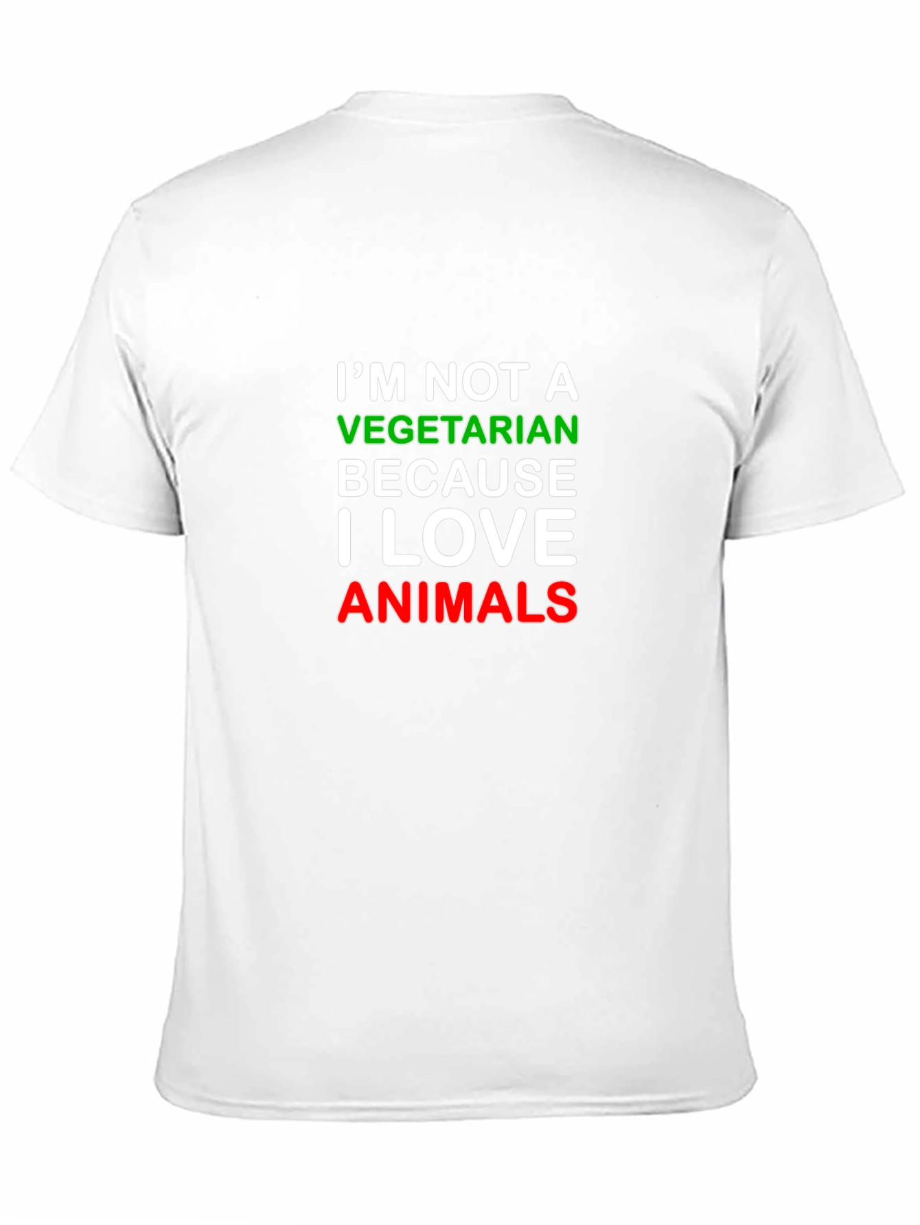 Im Not a Vegetarian Black T-Shirt