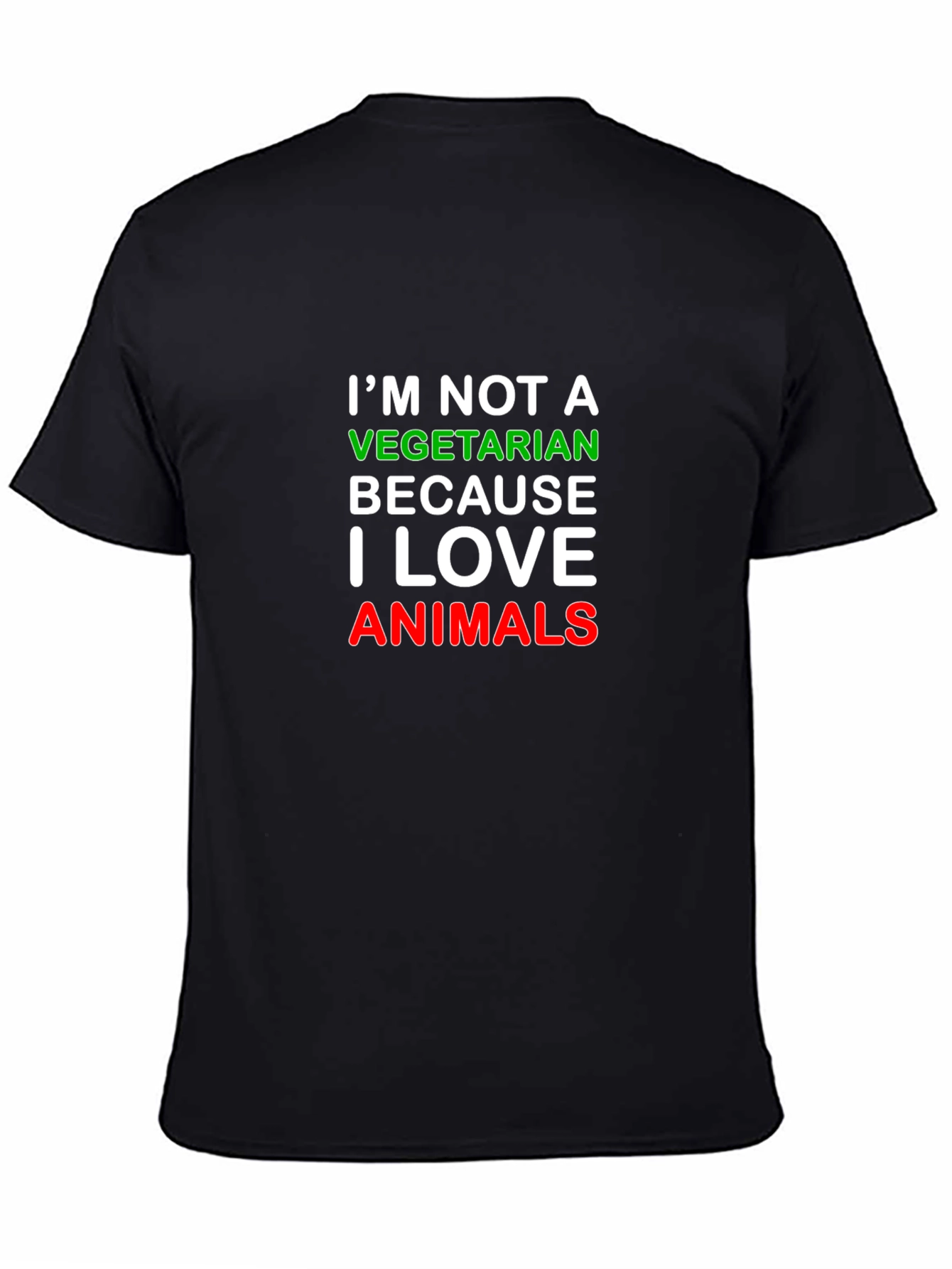 Im Not a Vegetarian Black T-Shirt