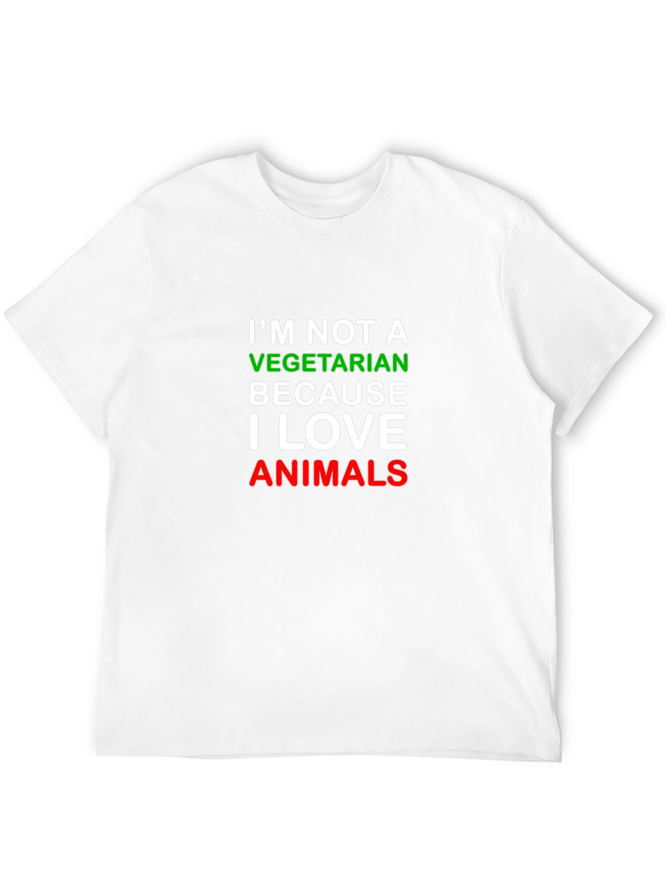 Im Not a Vegetarian Black T-Shirt