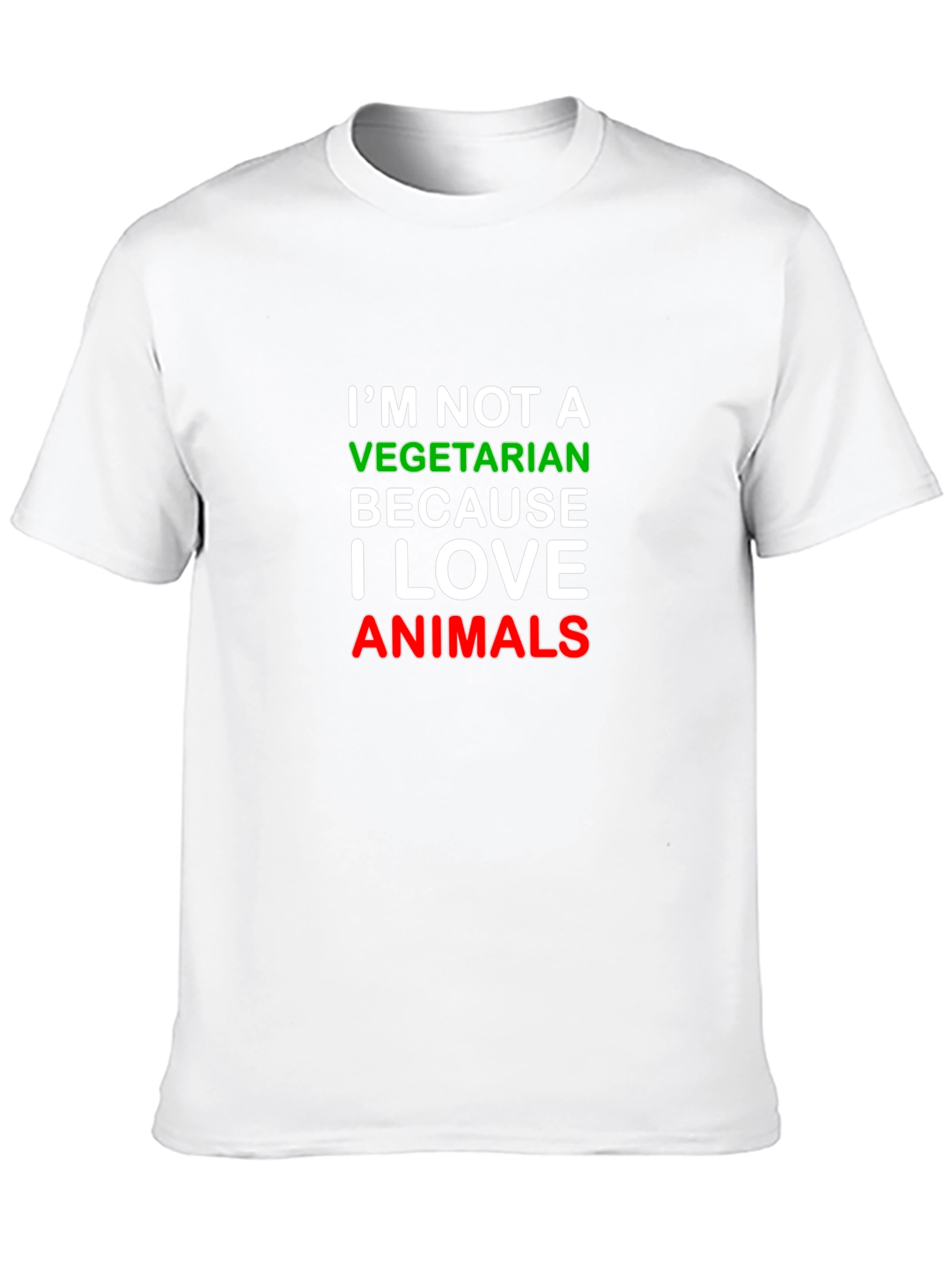 Im Not a Vegetarian Black T-Shirt