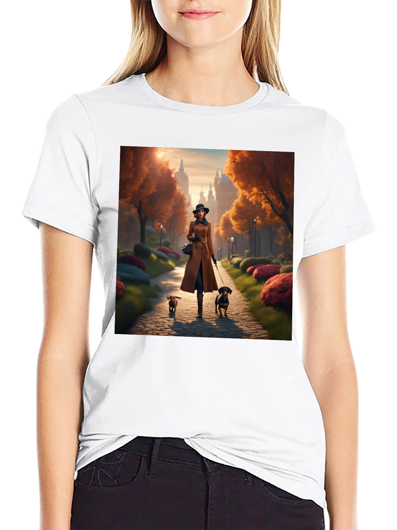 Dog Walk Autumn T-Shirt