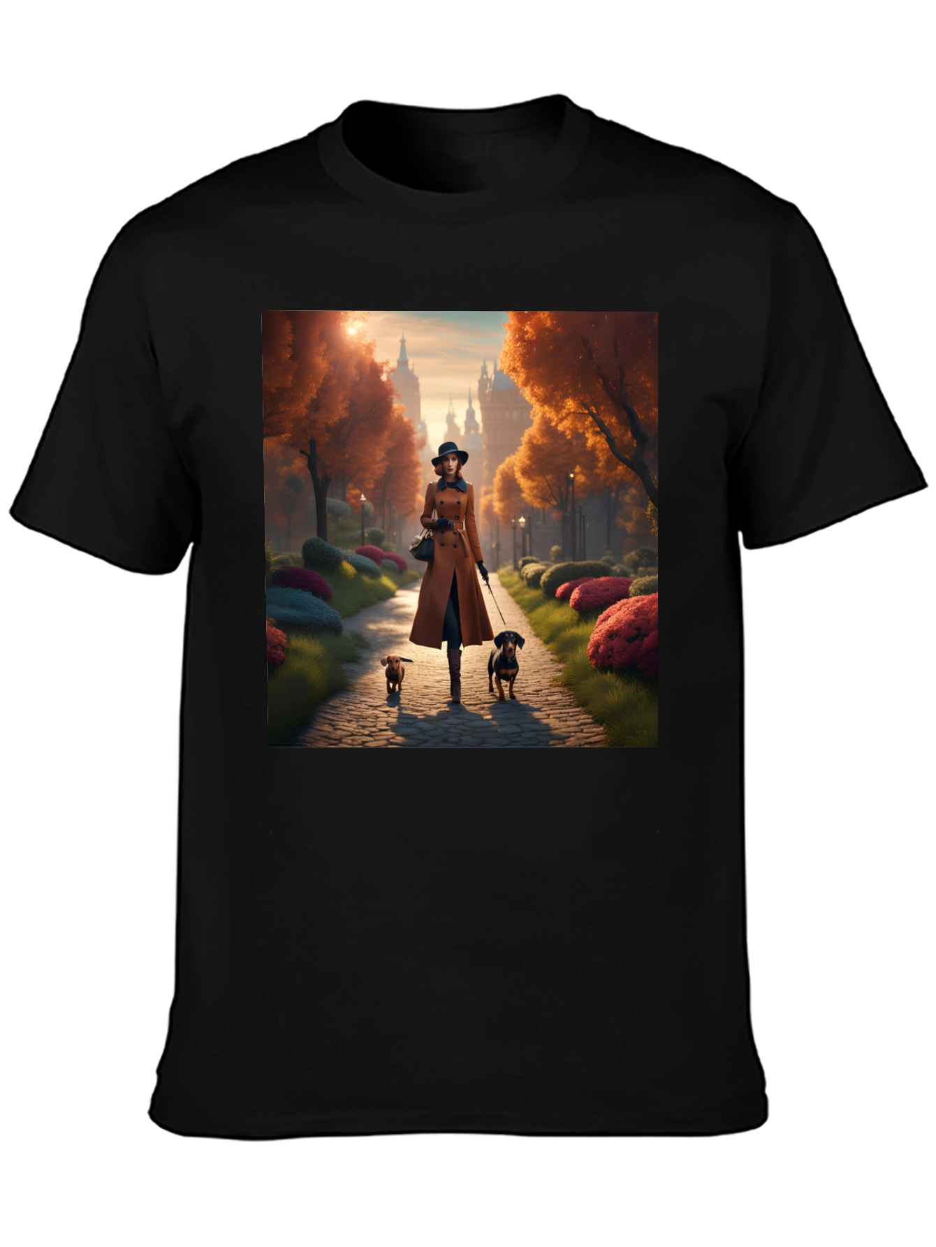 Dog Walk Autumn T-Shirt