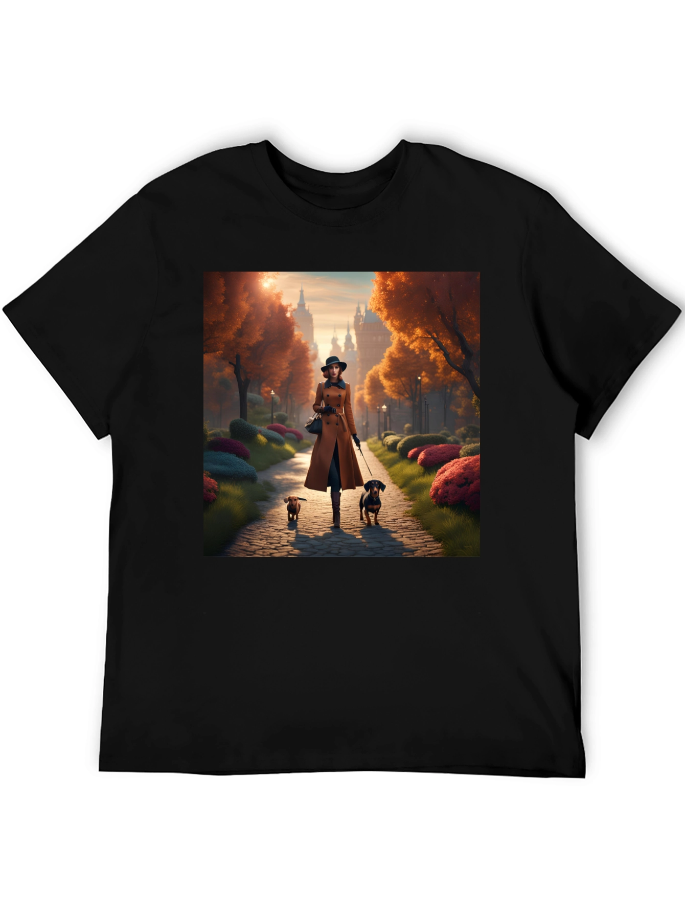 Dog Walk Autumn T-Shirt