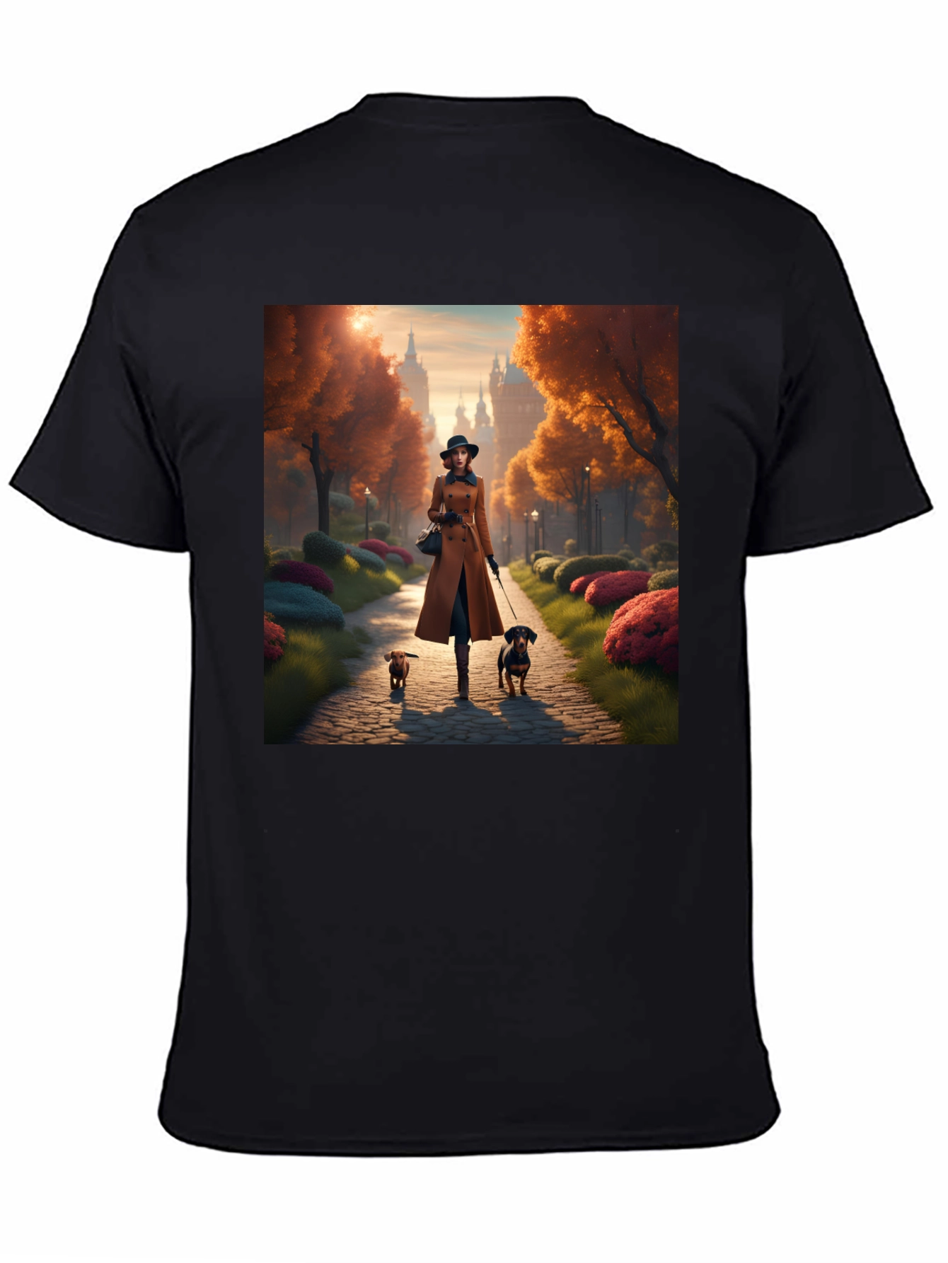Dog Walk Autumn T-Shirt