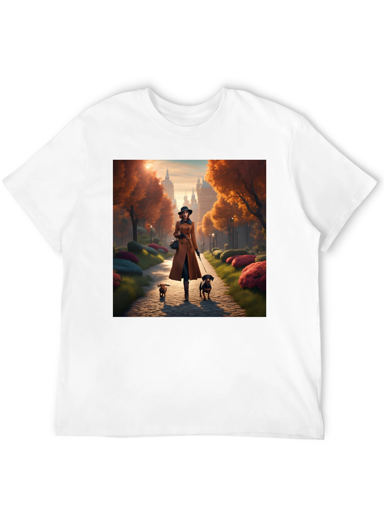 Dog Walk Autumn T-Shirt