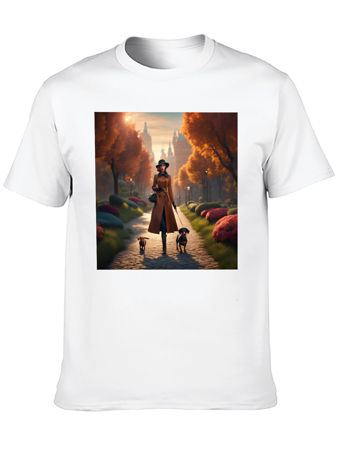 Dog Walk Autumn T-Shirt