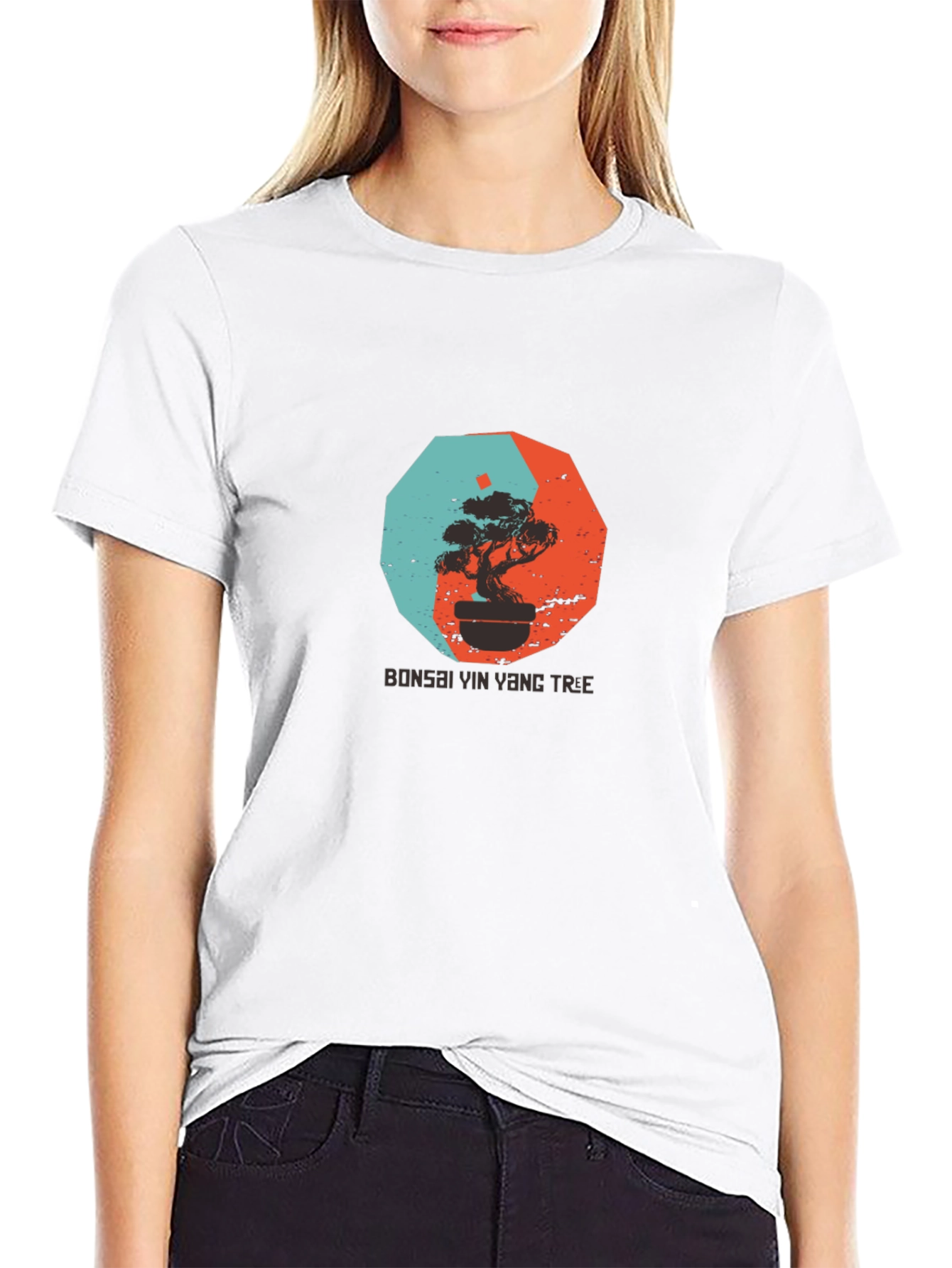 Bonsai Yin Yang Tree Graphic Tee