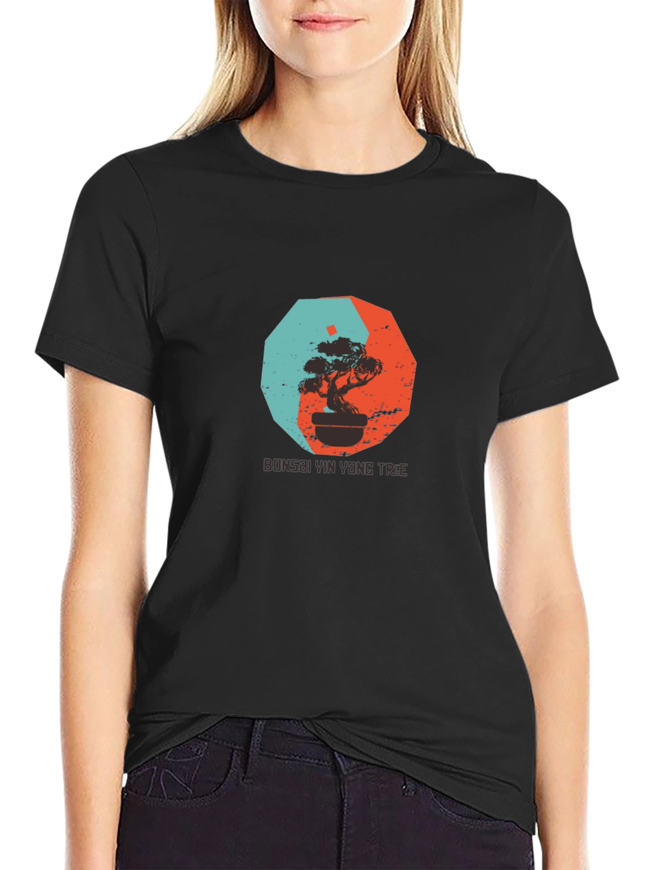 Bonsai Yin Yang Tree Graphic Tee
