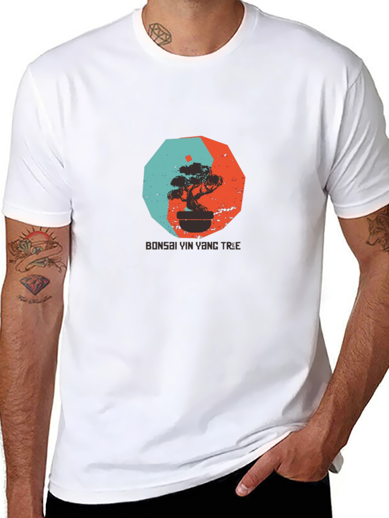 Bonsai Yin Yang Tree Graphic Tee