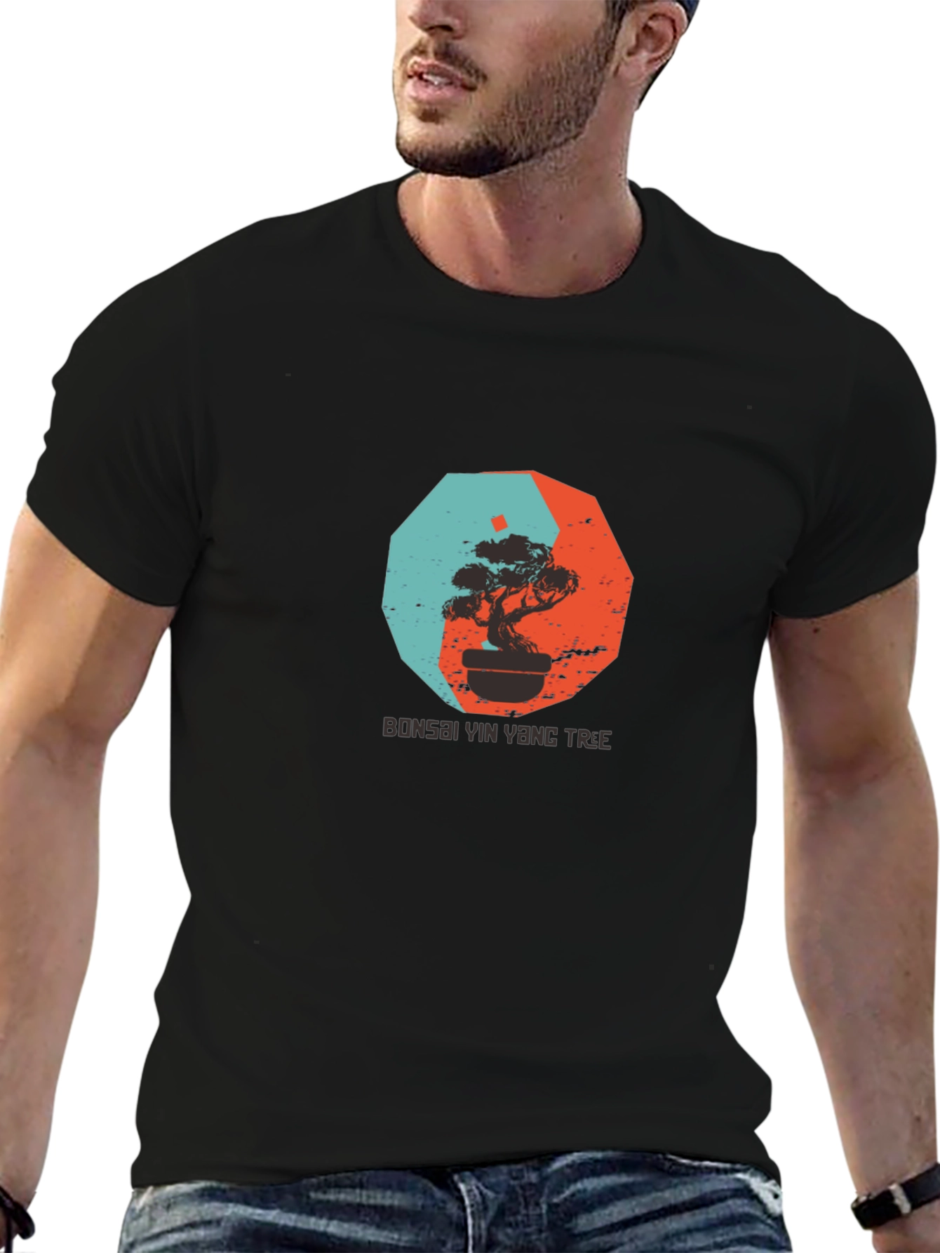 Bonsai Yin Yang Tree Graphic Tee