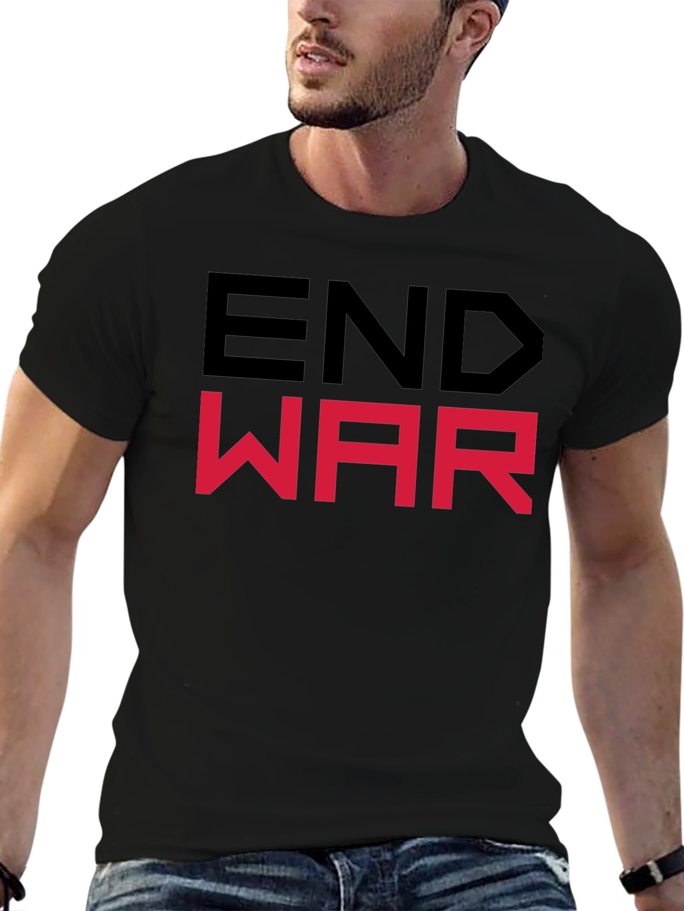 End War Graphic Tee - Bold Statement Shirt