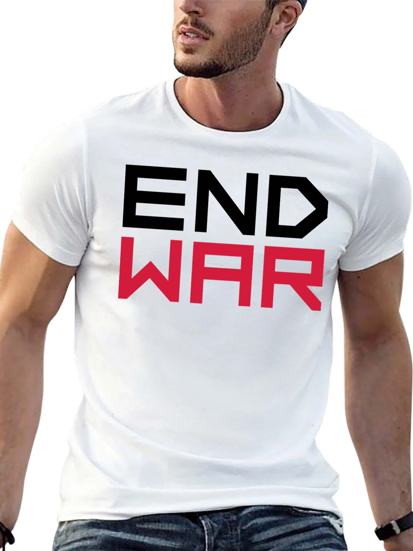 End War Graphic Tee - Bold Statement Shirt