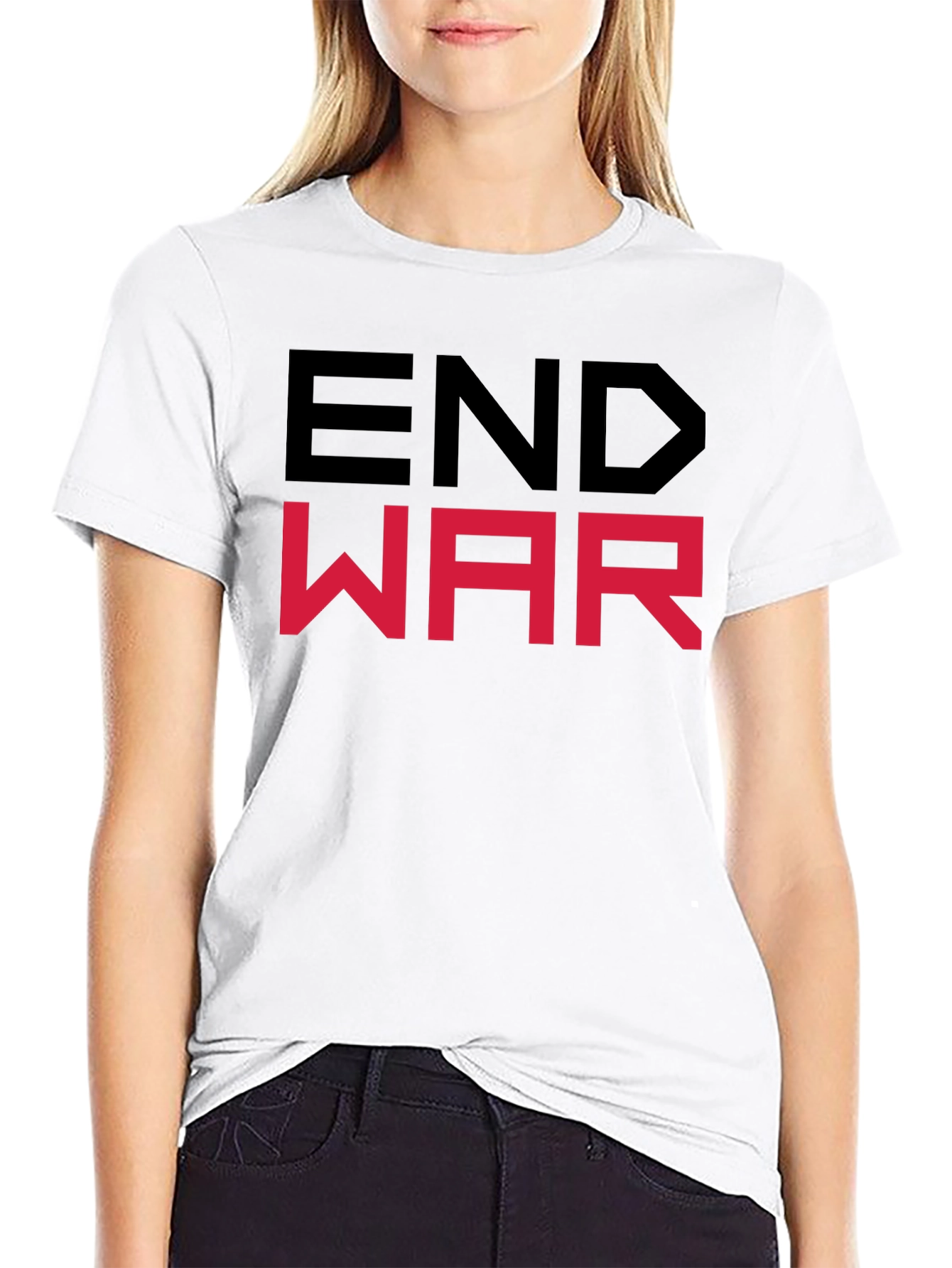 End War Graphic Tee - Bold Statement Shirt