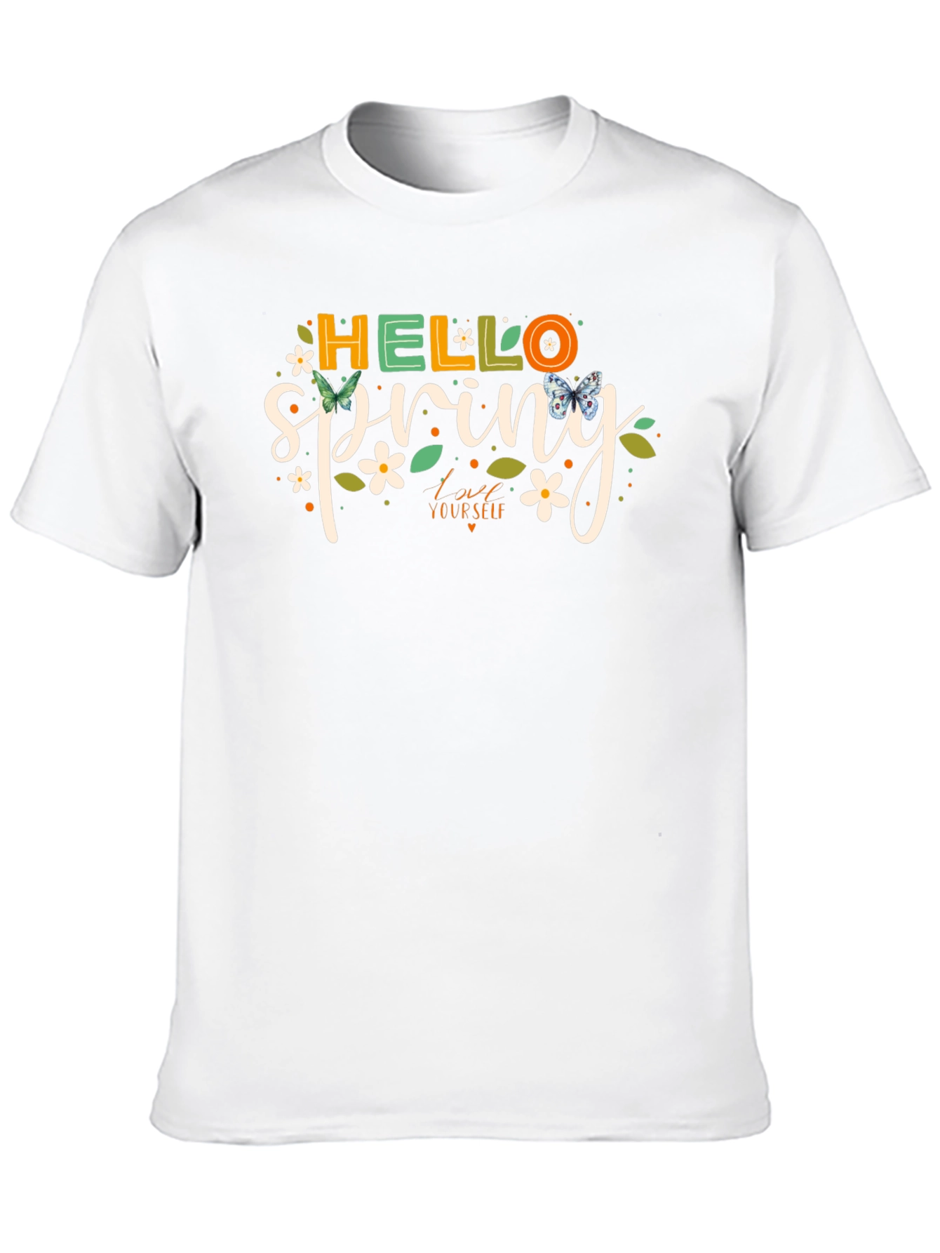 Hello Spring Graphic Tee - Black T-Shirt