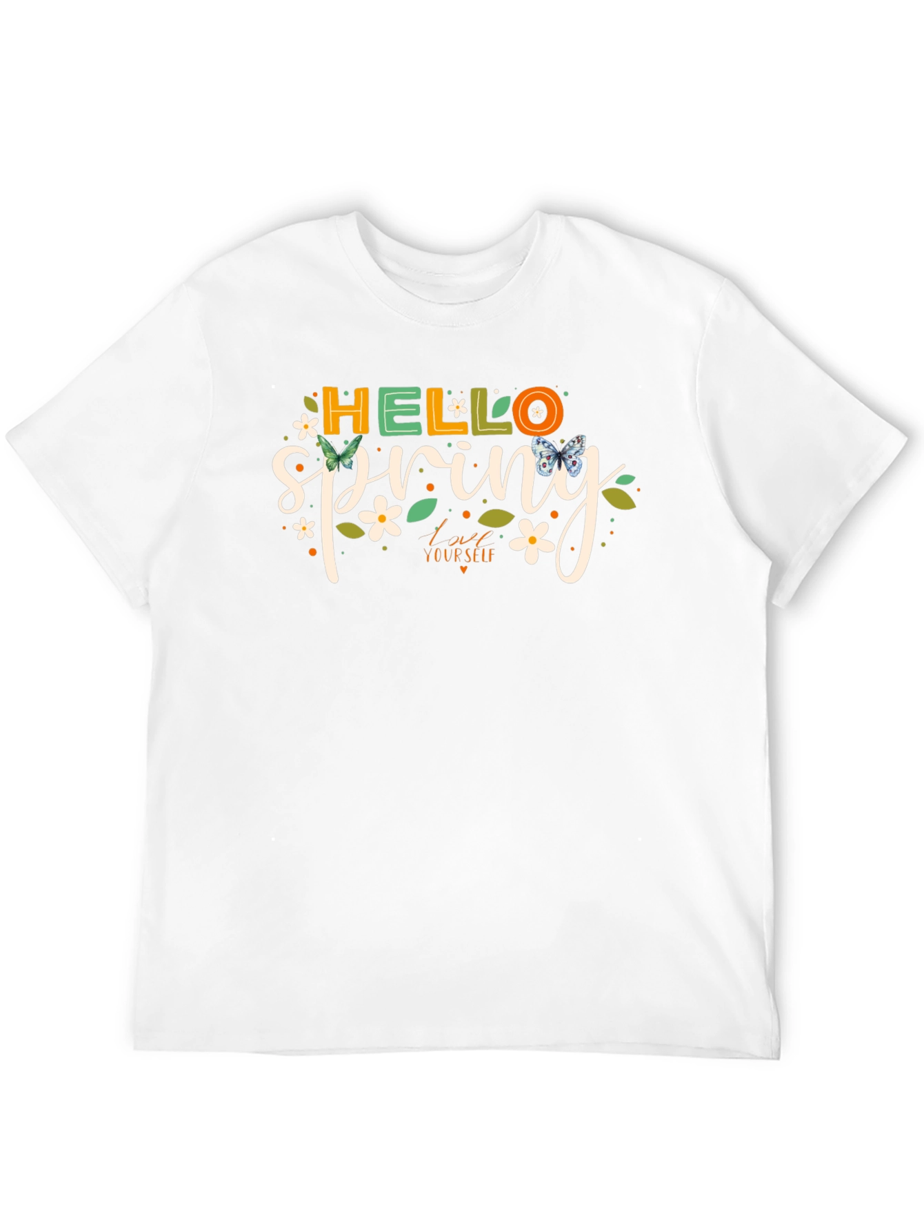 Hello Spring Graphic Tee - Black T-Shirt