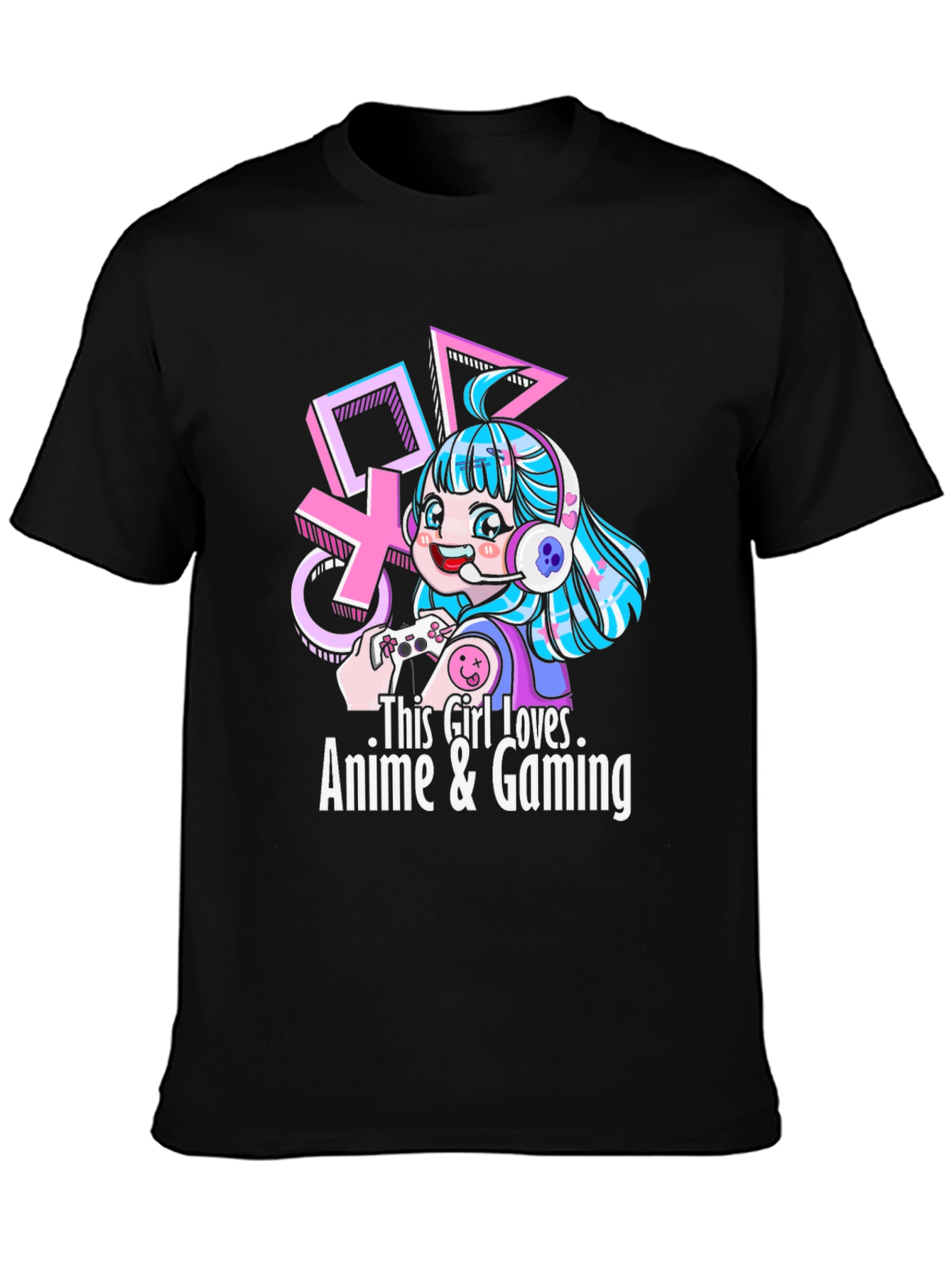 Anime & Gaming Girl T-Shirt