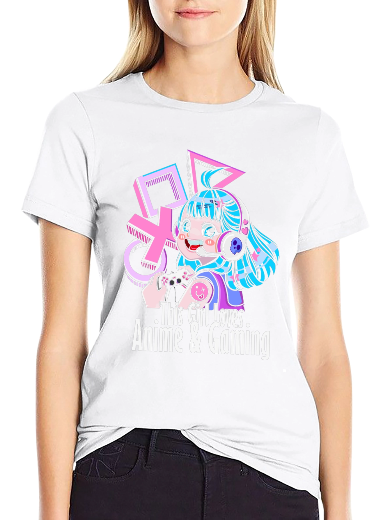 Anime & Gaming Girl T-Shirt
