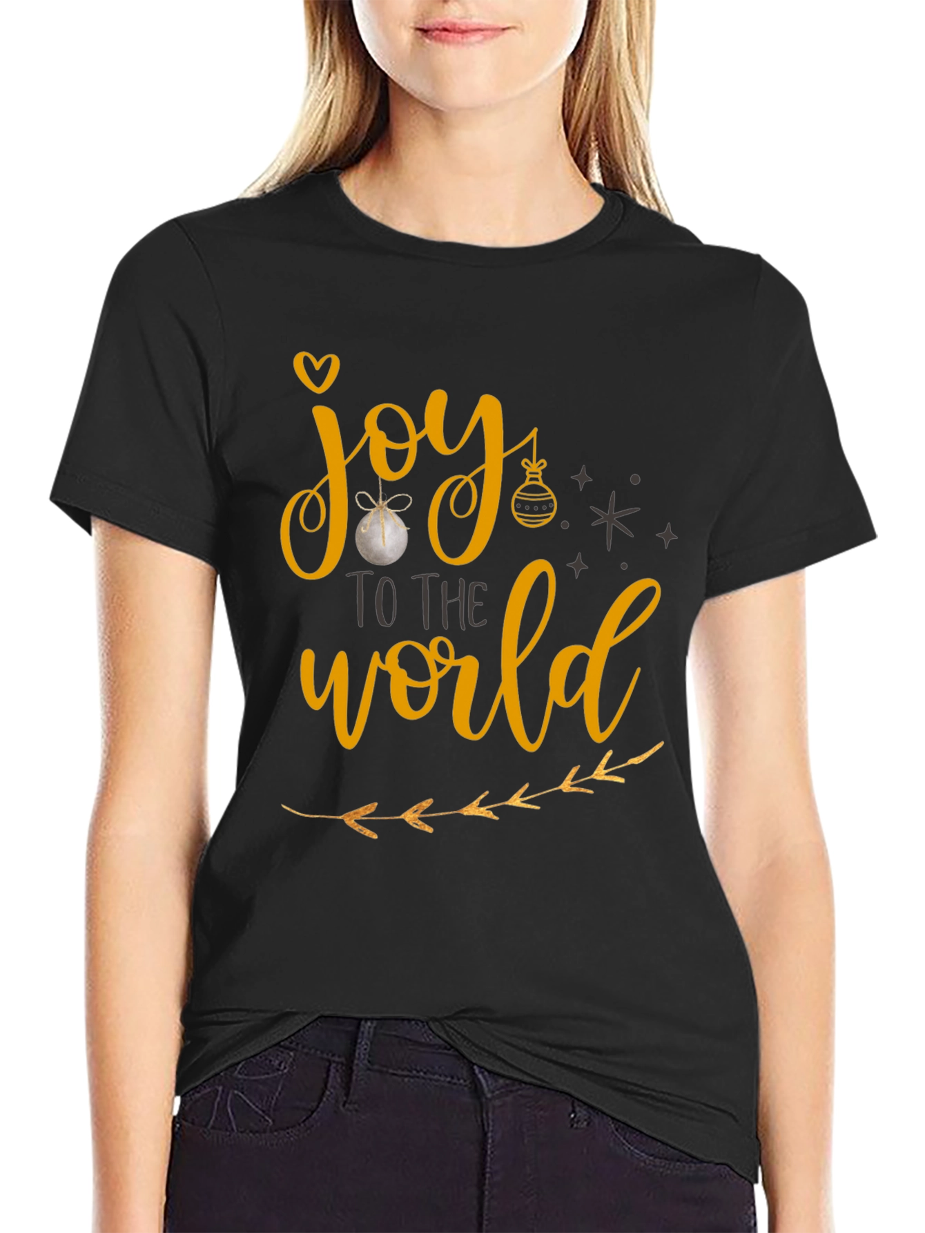 Joy To The World Christmas Graphic T-Shirt