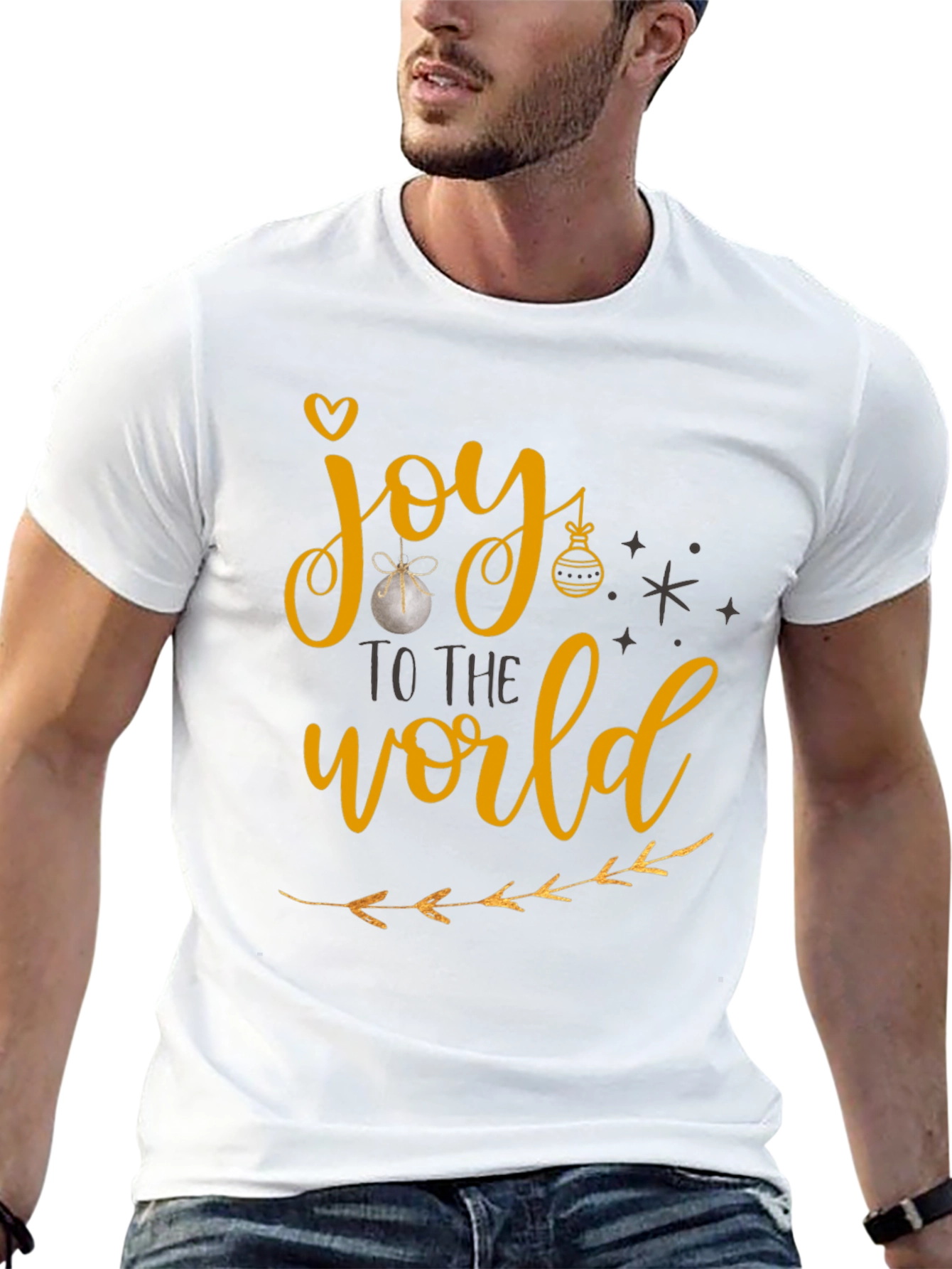 Joy To The World Christmas Graphic T-Shirt