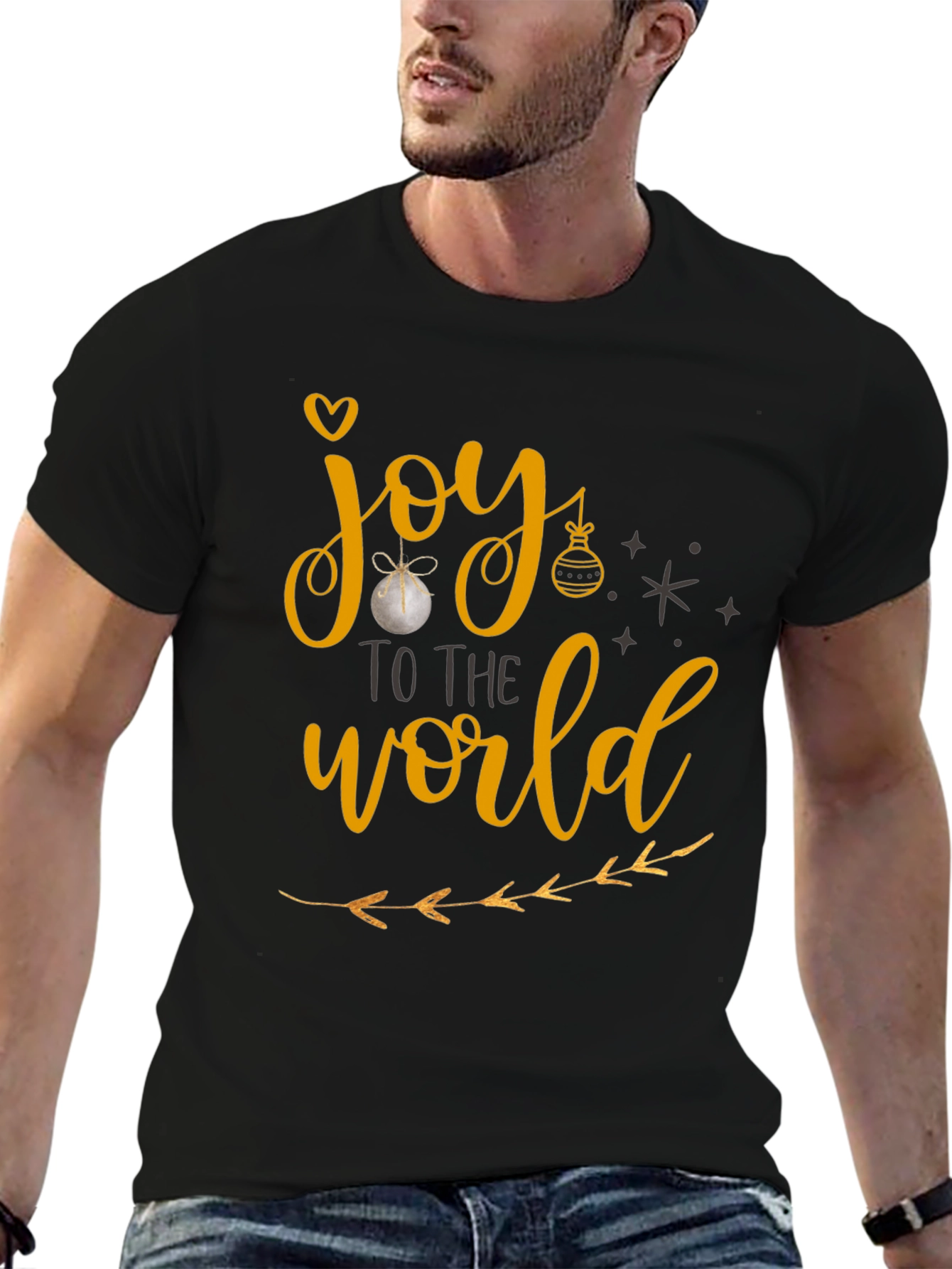 Joy To The World Christmas Graphic T-Shirt