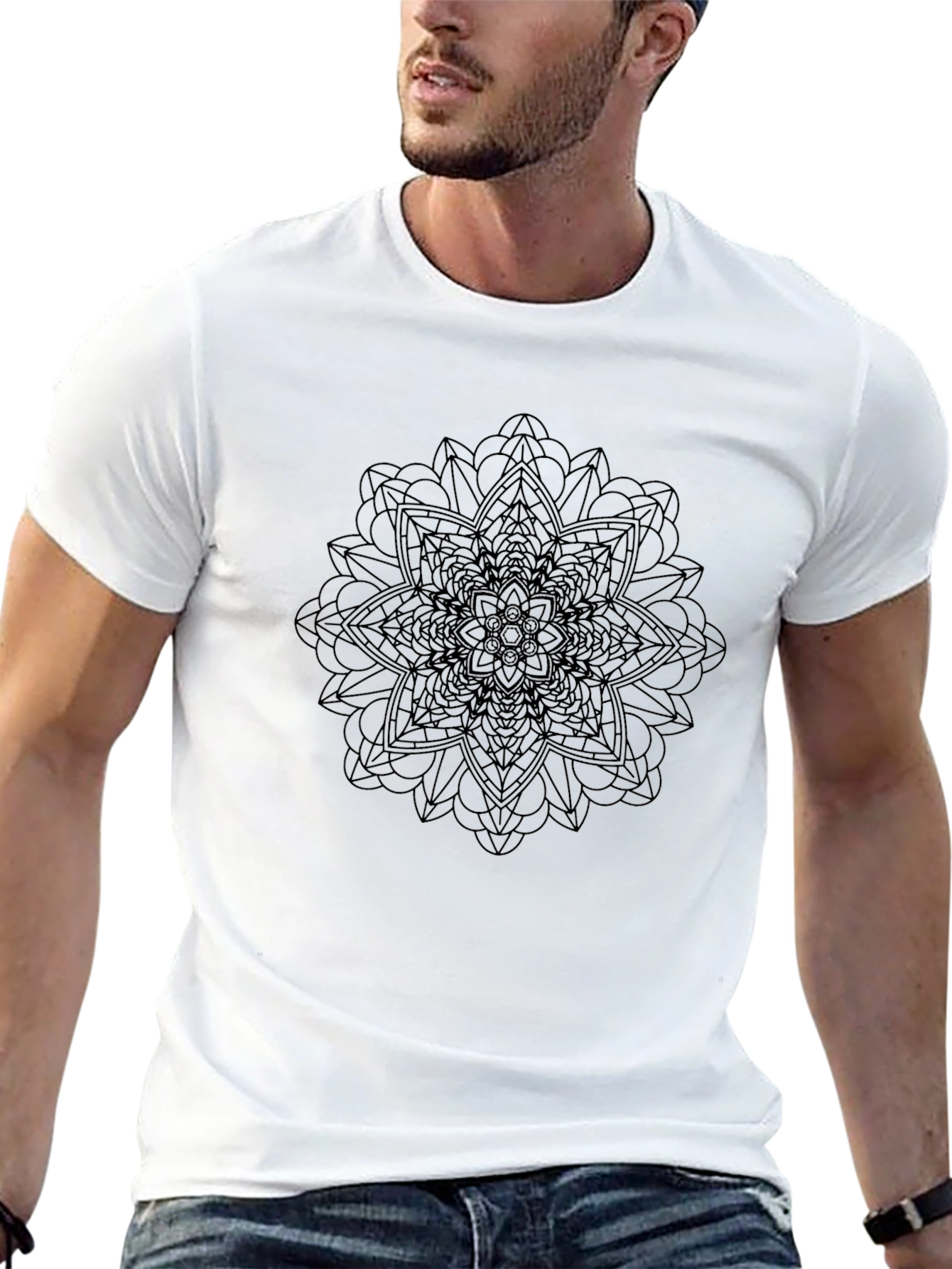 Mandala Graphic Black T-Shirt