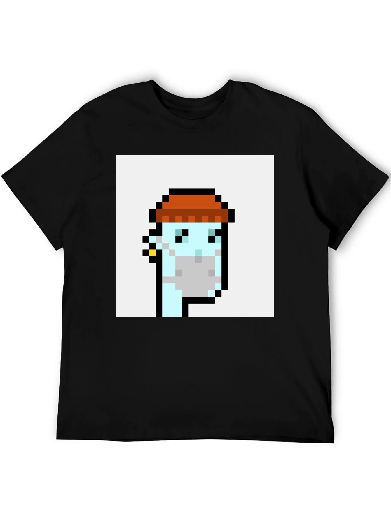Crypto Punk Graphic T-Shirt - Black Cotton Tee