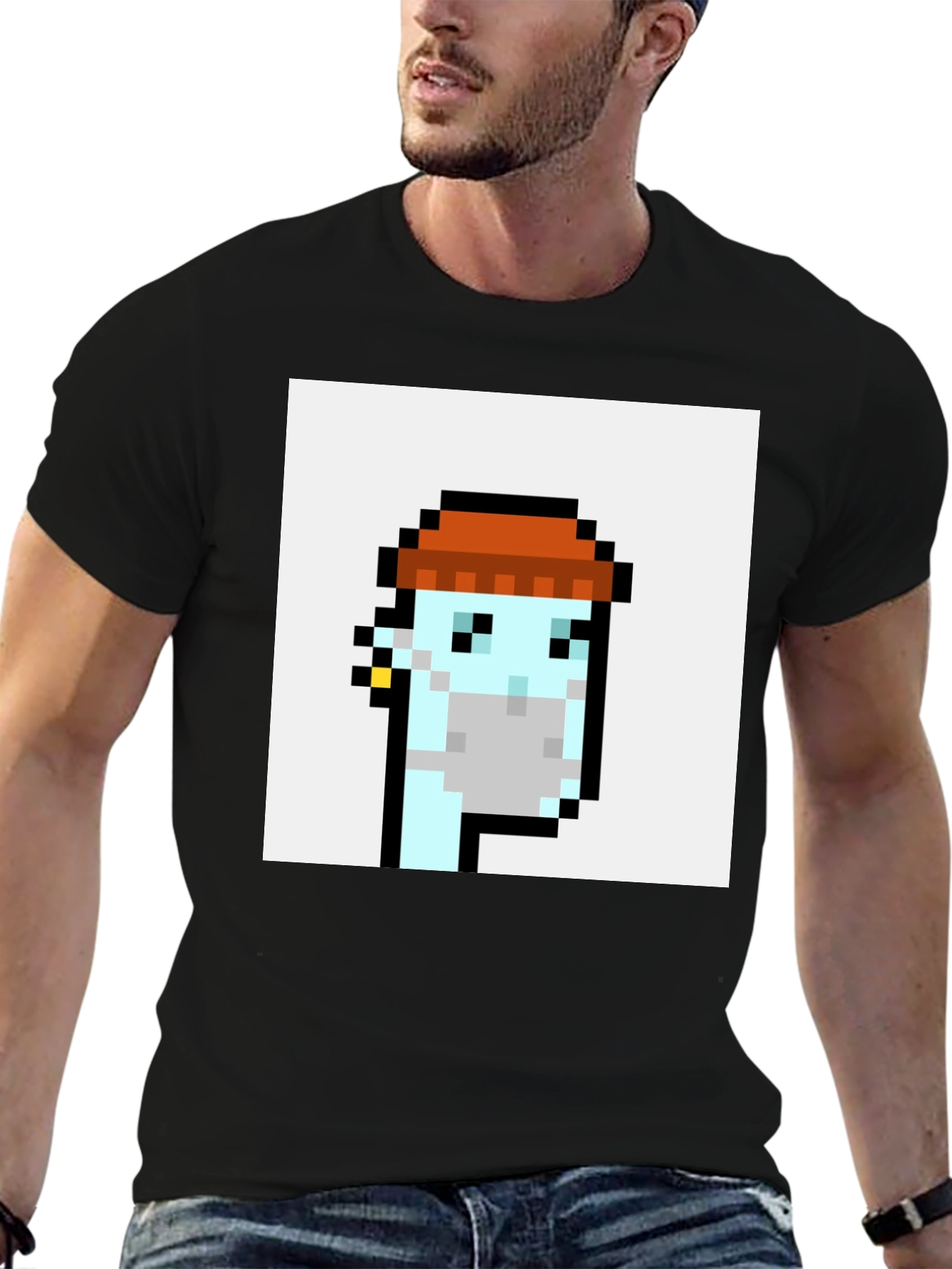 Crypto Punk Graphic T-Shirt - Black Cotton Tee