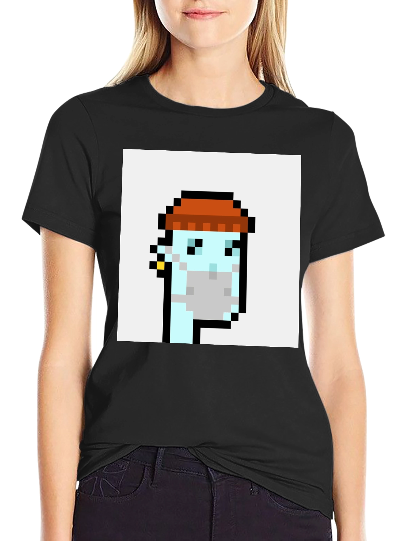 Crypto Punk Graphic T-Shirt - Black Cotton Tee