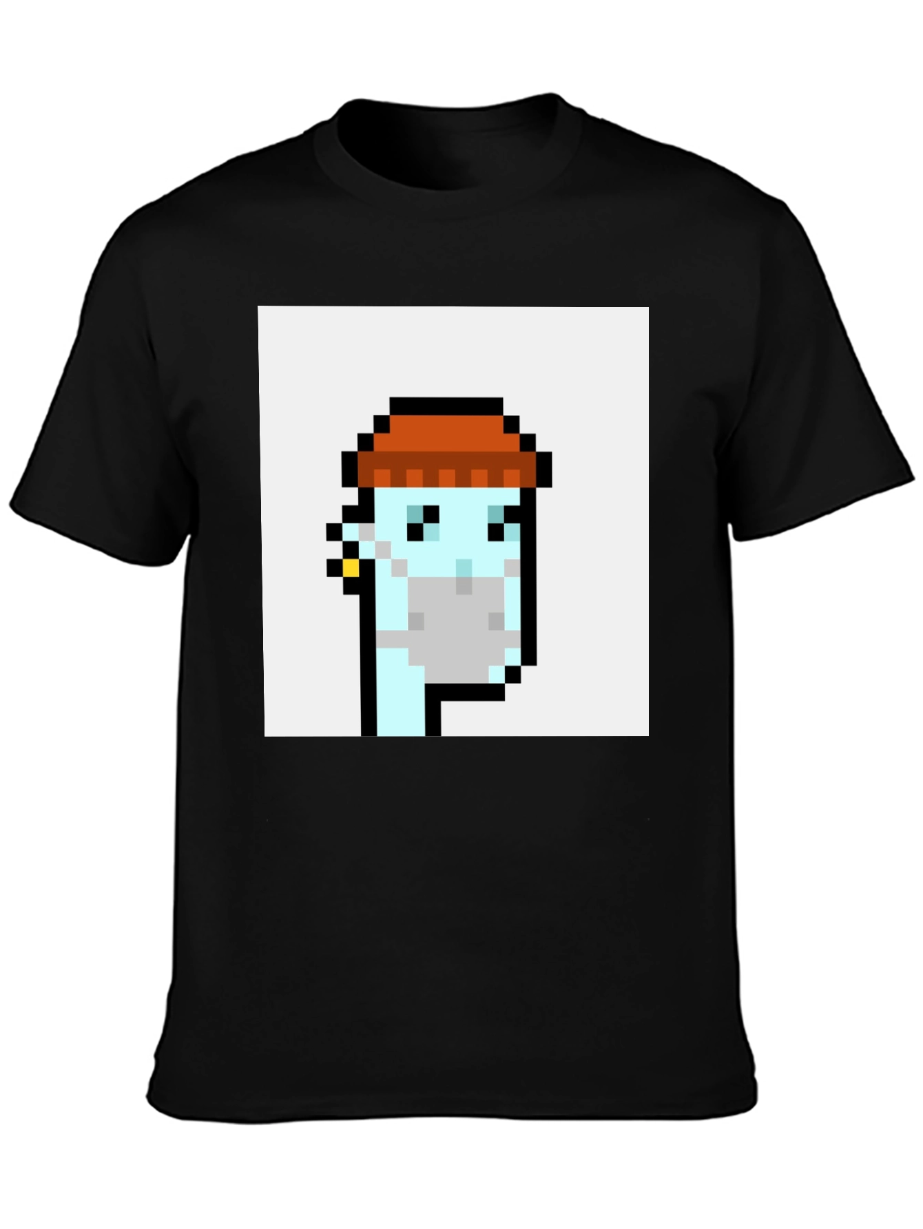 Crypto Punk Graphic T-Shirt - Black Cotton Tee