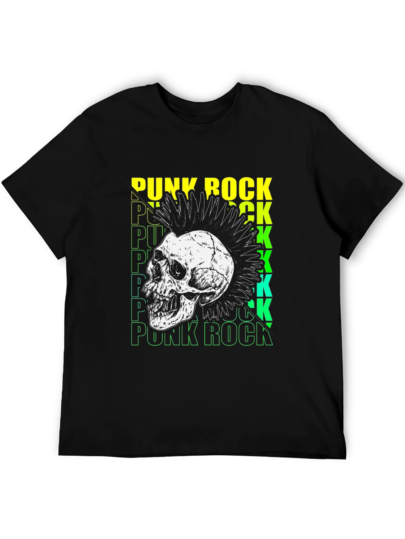 Punk Rock Skull T-Shirt - Edgy Graphic Tee