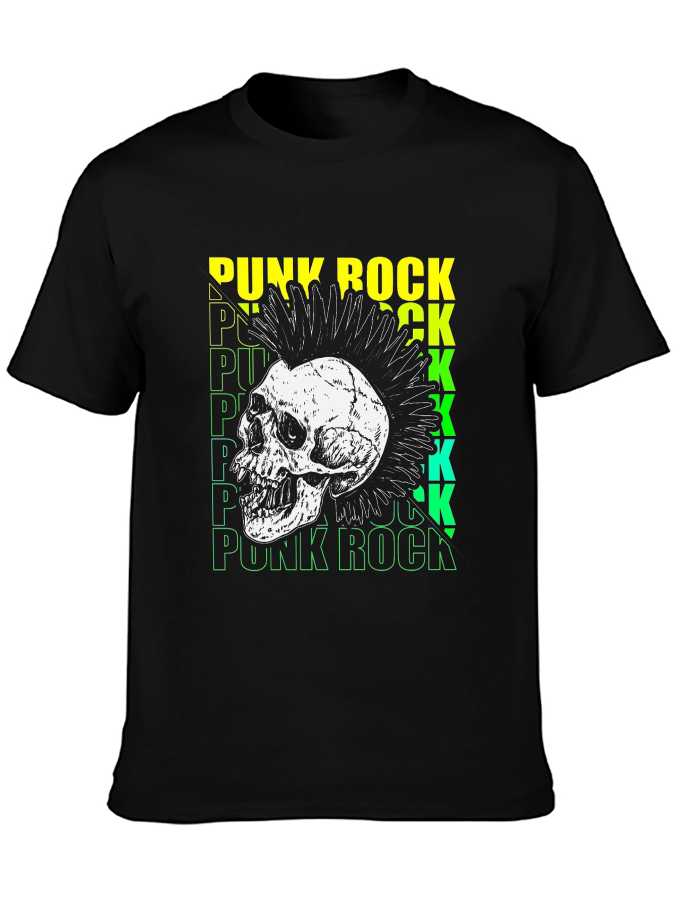 Punk Rock Skull T-Shirt - Edgy Graphic Tee