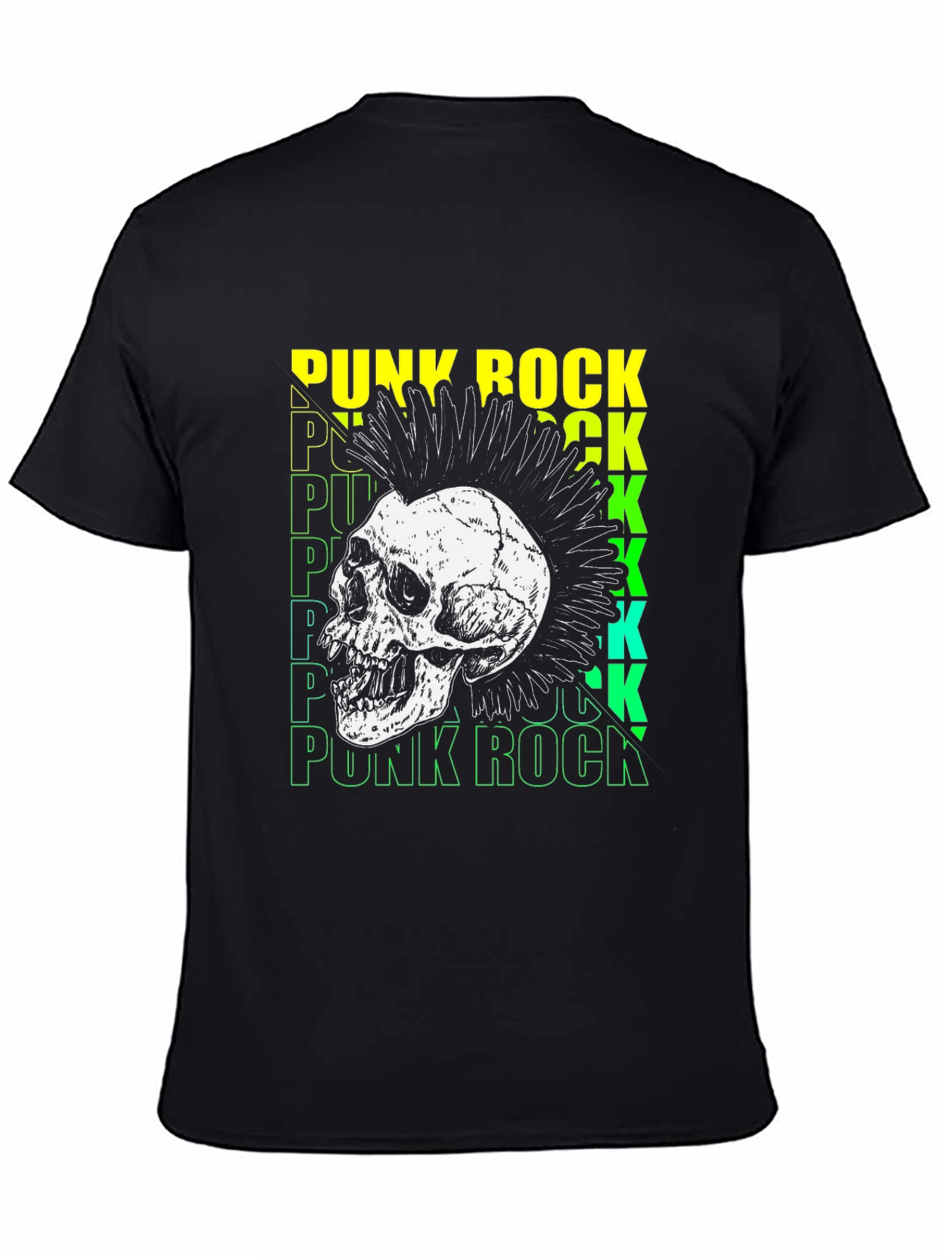 Punk Rock Skull T-Shirt - Edgy Graphic Tee