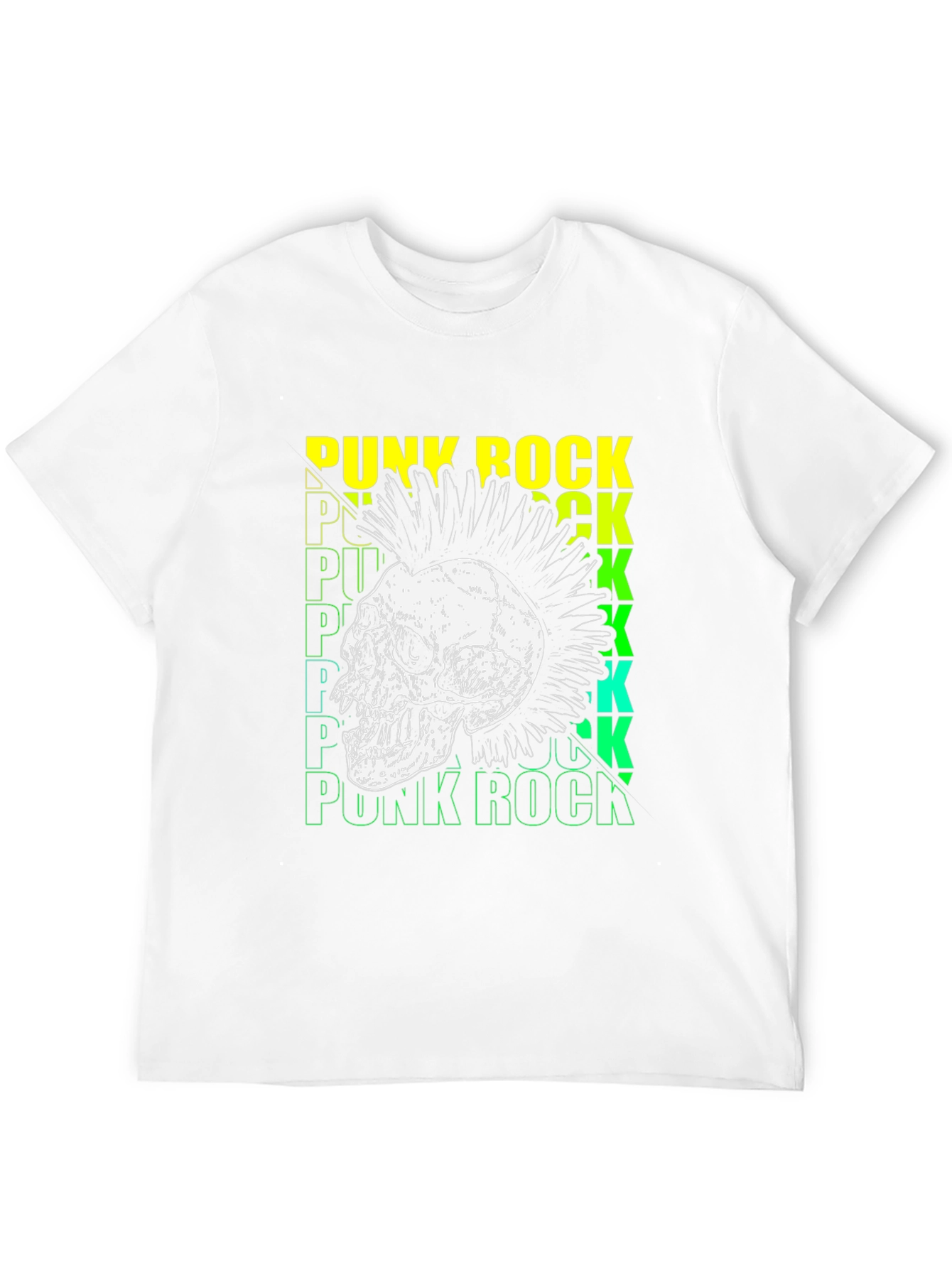Punk Rock Skull T-Shirt - Edgy Graphic Tee
