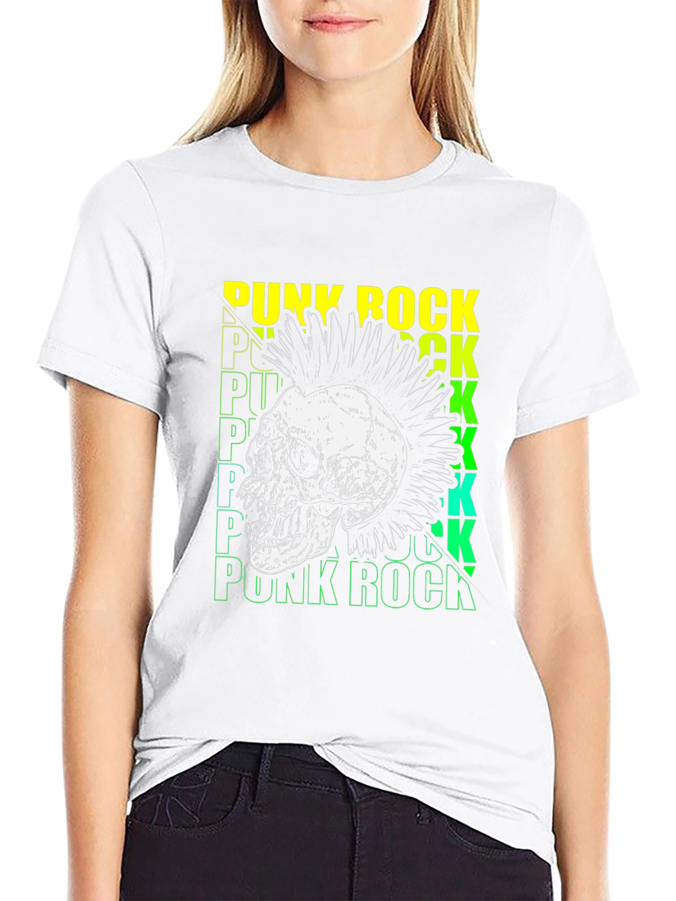 Punk Rock Skull T-Shirt - Edgy Graphic Tee